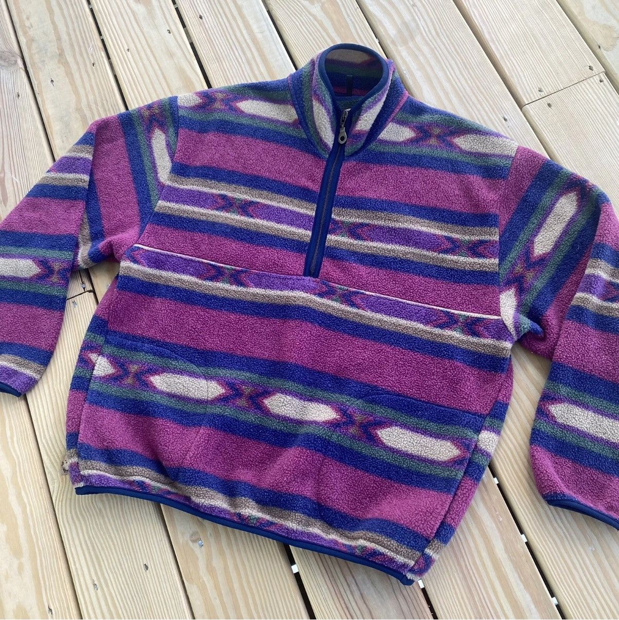Woolrich Woolen Mills Vintage Woolrich Southwestern 1/4 Zip Pullover Sweater USA Size US L / EU 52-54 / 3 - 2 Thumbnail