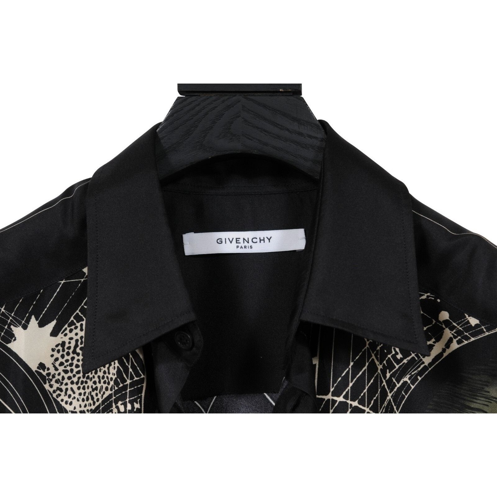 Givenchy Givenchy Mens Icarus Sun Button Down Shirt 41 / 16 Black Yel Size US M / EU 48-50 / 2 - 8 Thumbnail