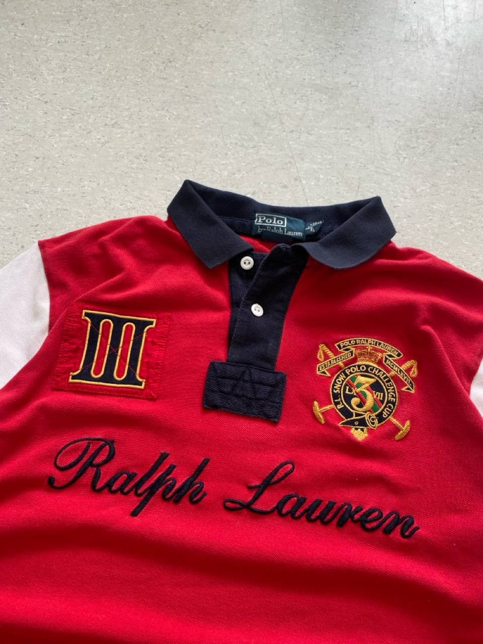 Polo Ralph Lauren 90s Ralph Lauren Vintage Cheet Kief Big Logo Retro Polo Size US L / EU 52-54 / 3 - 3 Thumbnail