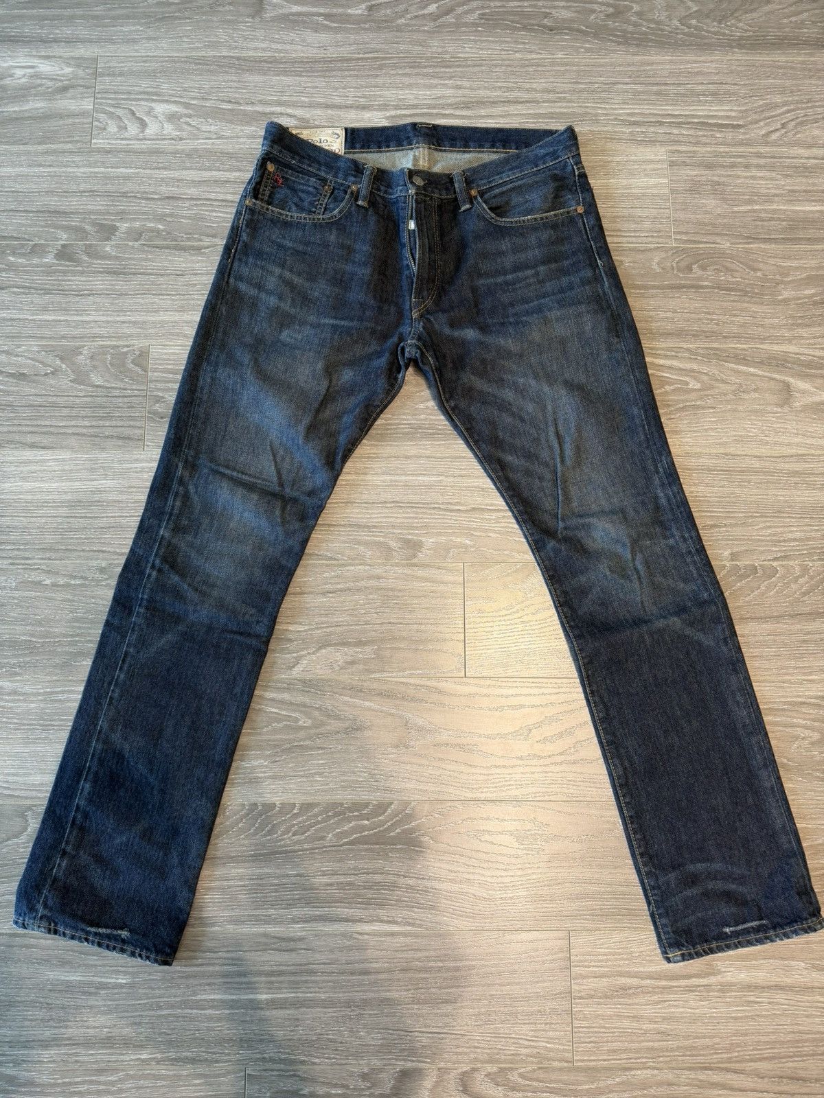 Ralph Lauren Ralph Lauren Varick Slim Straight Dark Blue Jeans size 32x32 Size US 32 / EU 48 - 1 Thumbnail