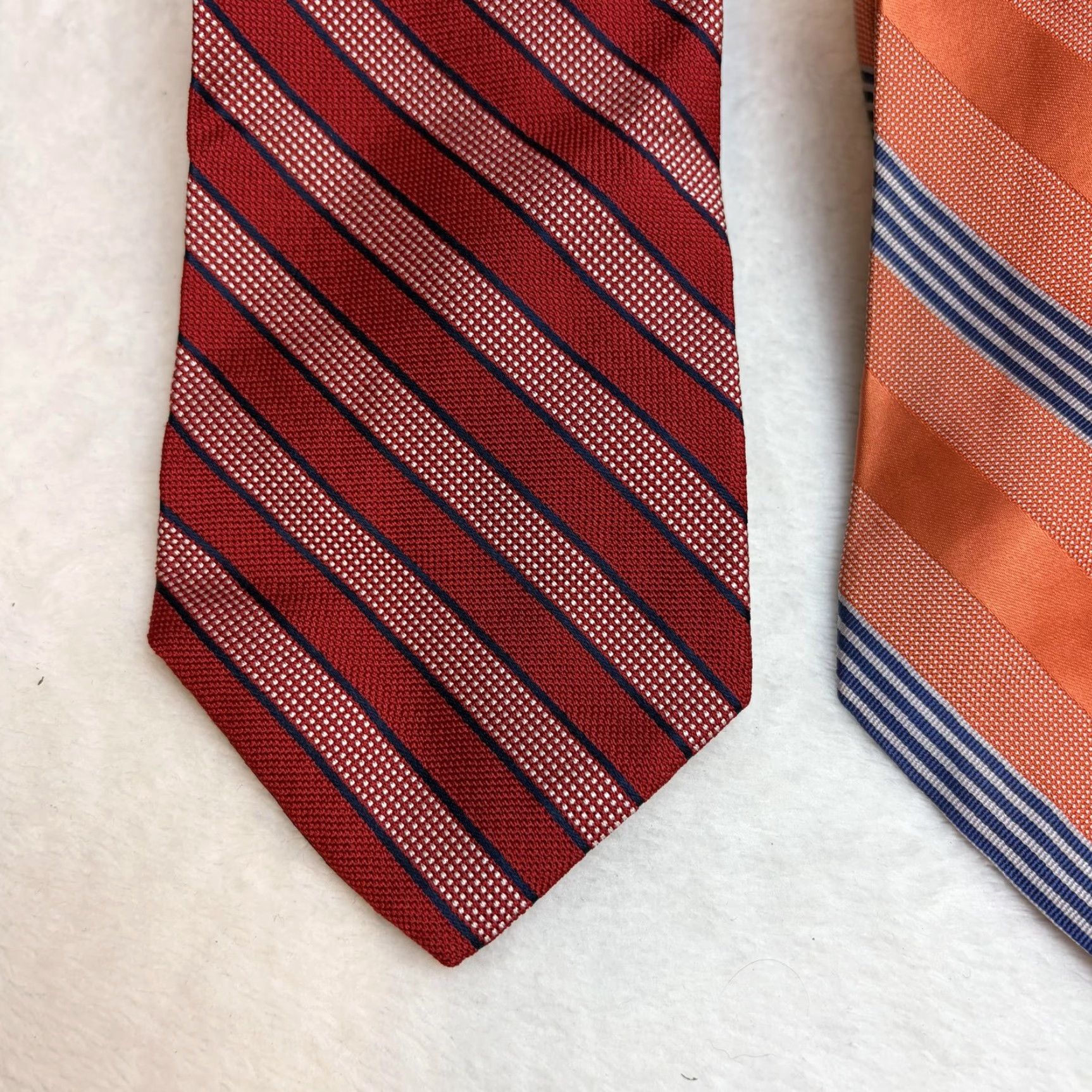 Tommy Hilfiger Tommy Hilfiger Tie Lot Of 2 Mens One Size Multicolor Silk Striped Neckties Size ONE SIZE - 3 Thumbnail