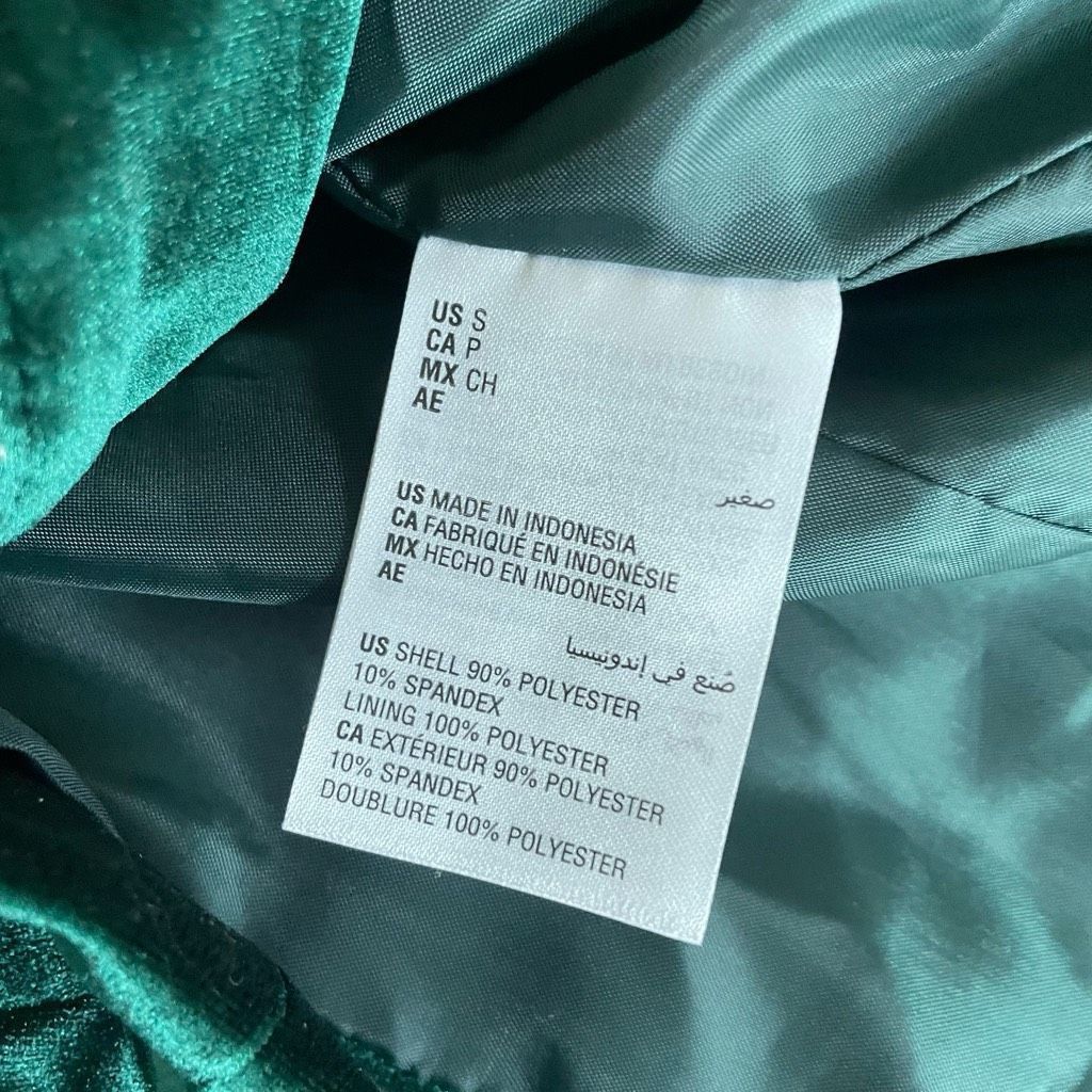 I.N.C INC International Concepts Green Velvet Double Breasted Blazer S Size S / US 4 / IT 40 - 6 Thumbnail