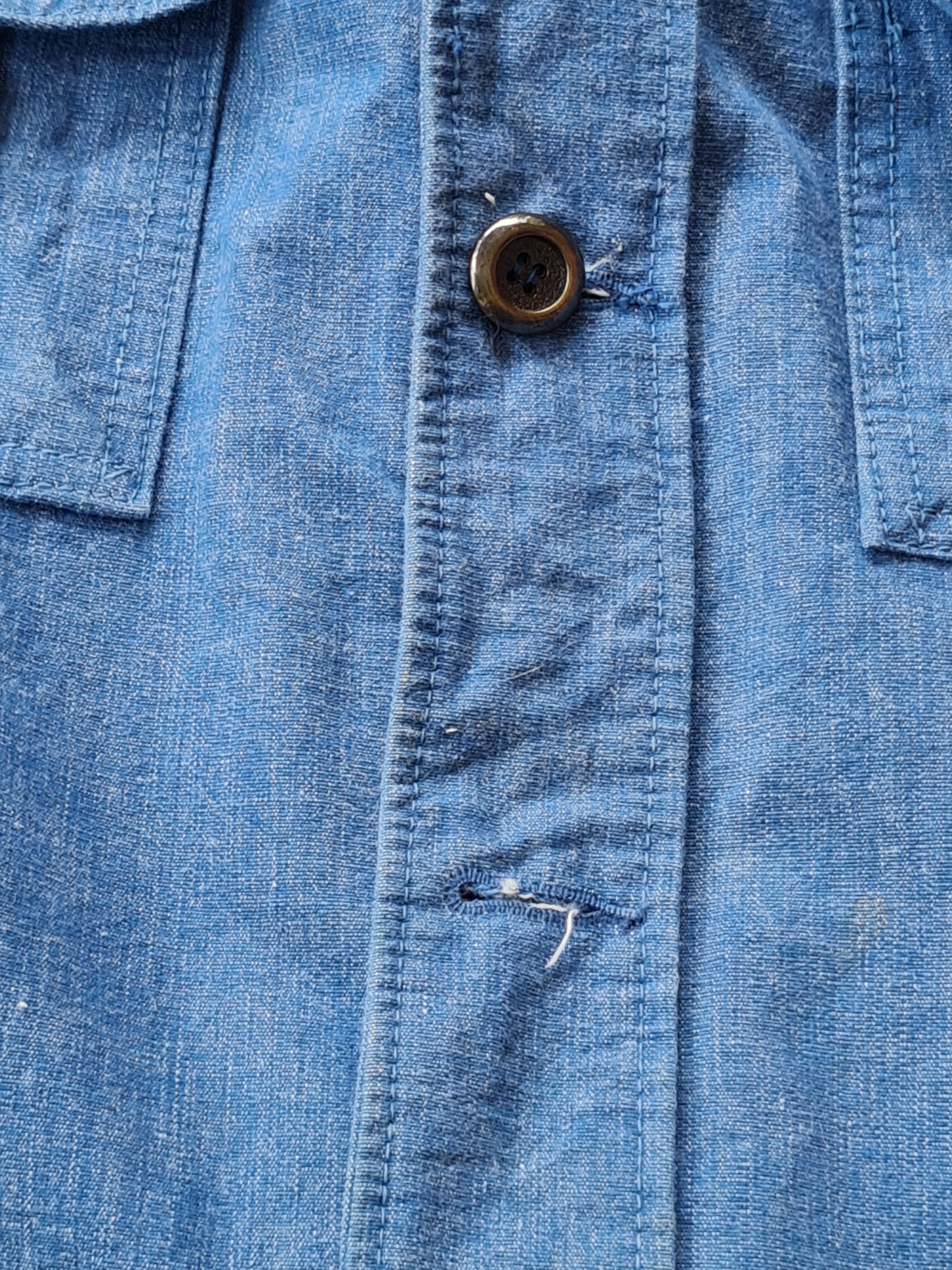 Vintage McQueen Blue Jacket Button Up Size US L / EU 52-54 / 3 - 8 Thumbnail