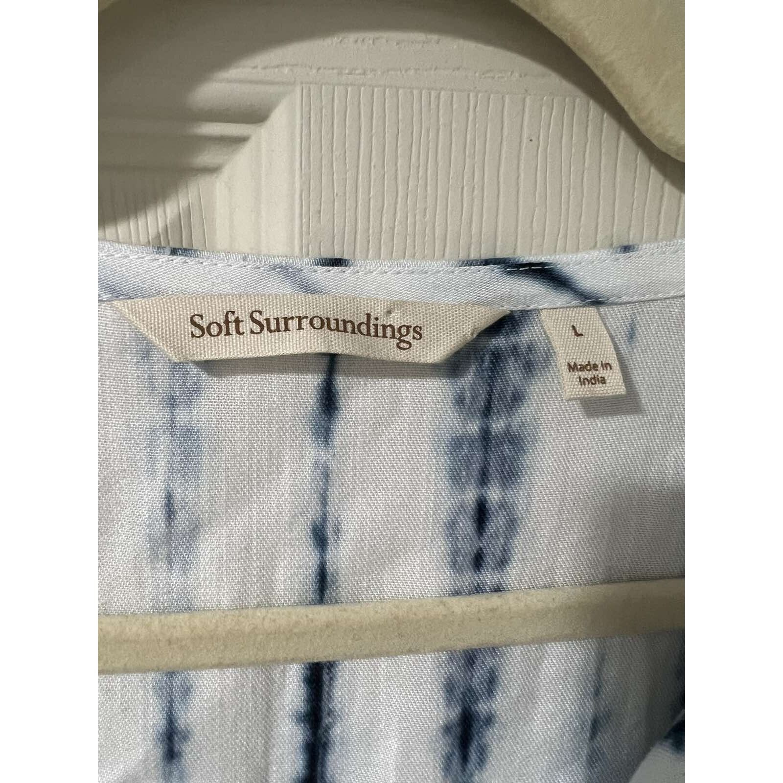 &Daughter Soft Surroundings 3/4 Length Sleeves Tunic L A001732 Size L / US 10 / IT 46 - 8 Thumbnail