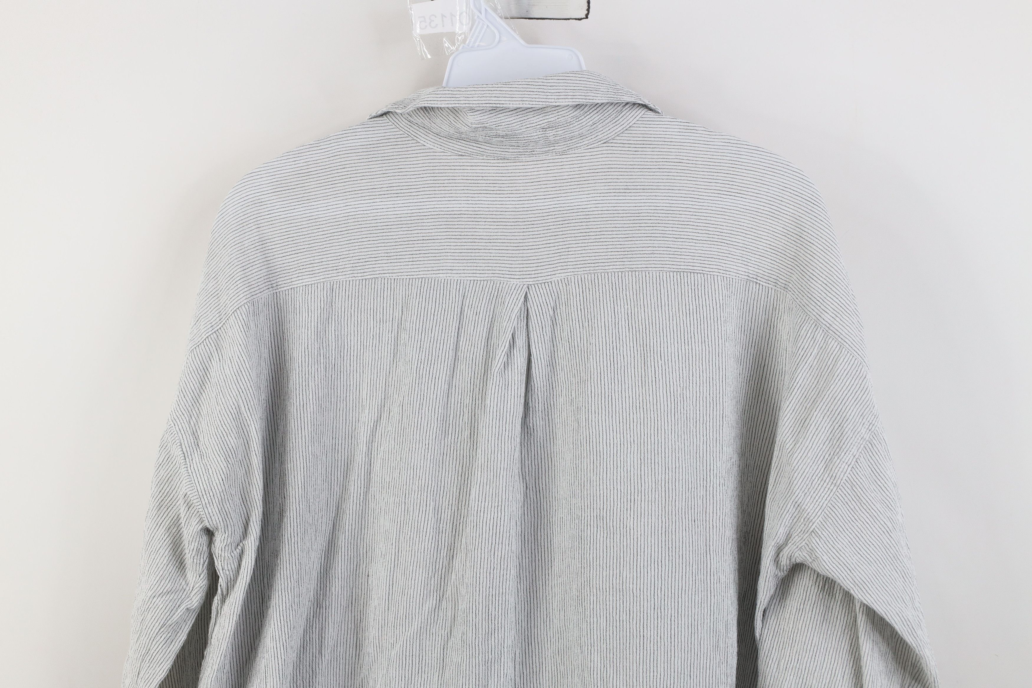 Eileen Fisher Eileen Fisher Oversized Organic Cotton Striped Button Shirt Size M / US 6-8 / IT 42-44 - 11 Thumbnail