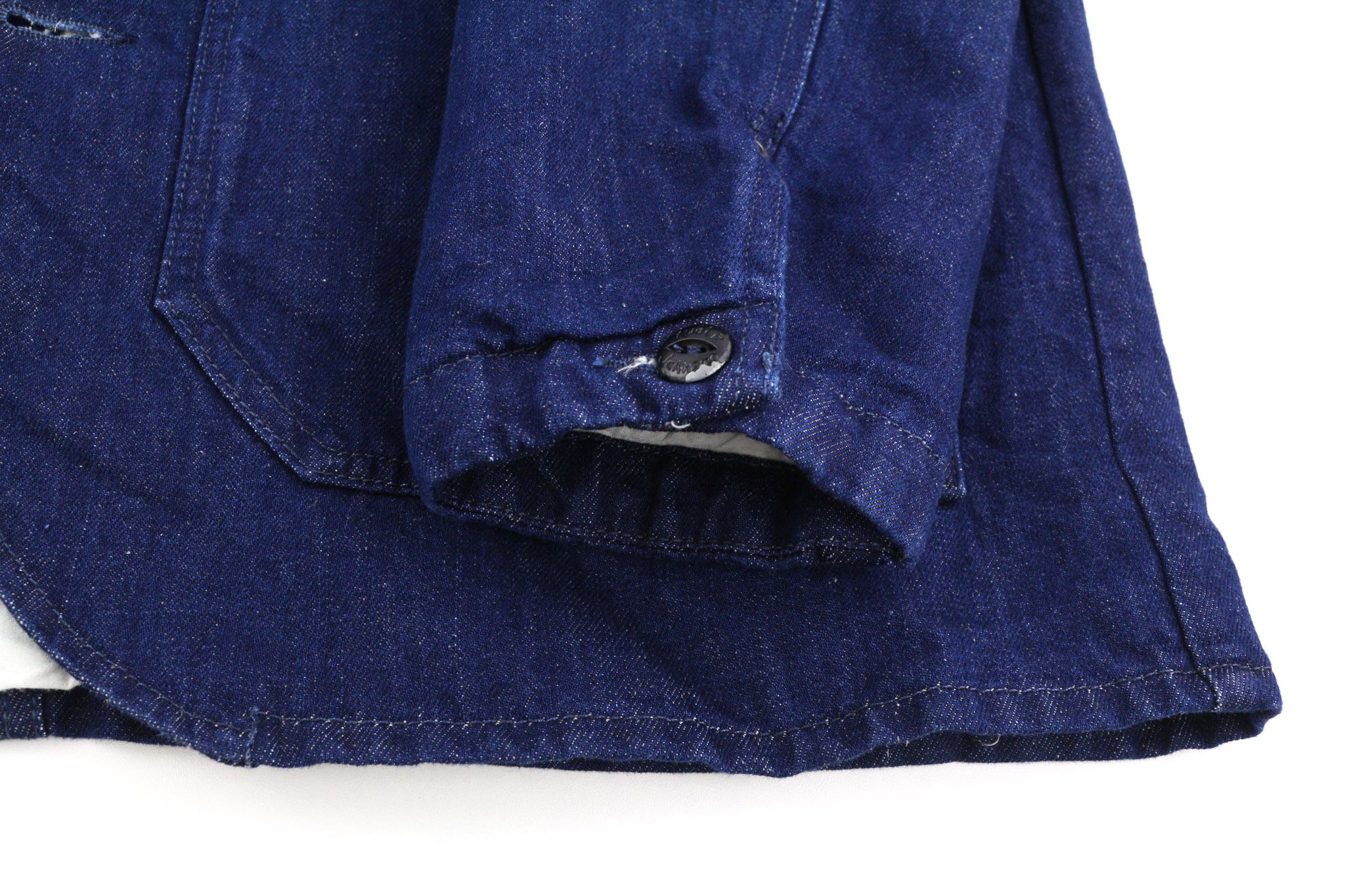 Nudie Jeans RICCO DARK HEMP XL Blue Denim Lined Pockets Jacket 82407 Size US XL / EU 56 / 4 - 6 Thumbnail