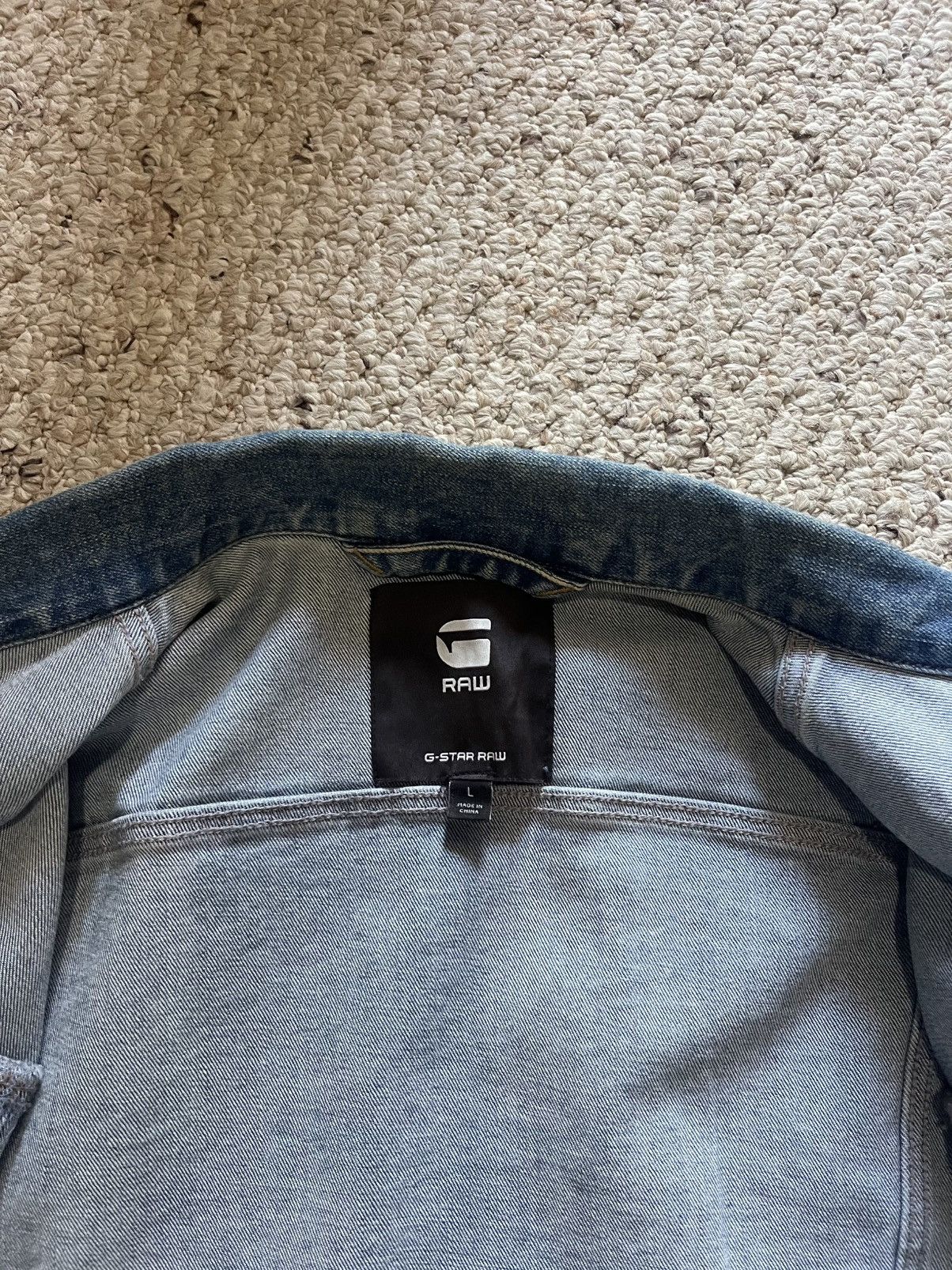 G-Star Blue 3301 Slim Denim Jacket Size US L / EU 52-54 / 3 - 4 Thumbnail
