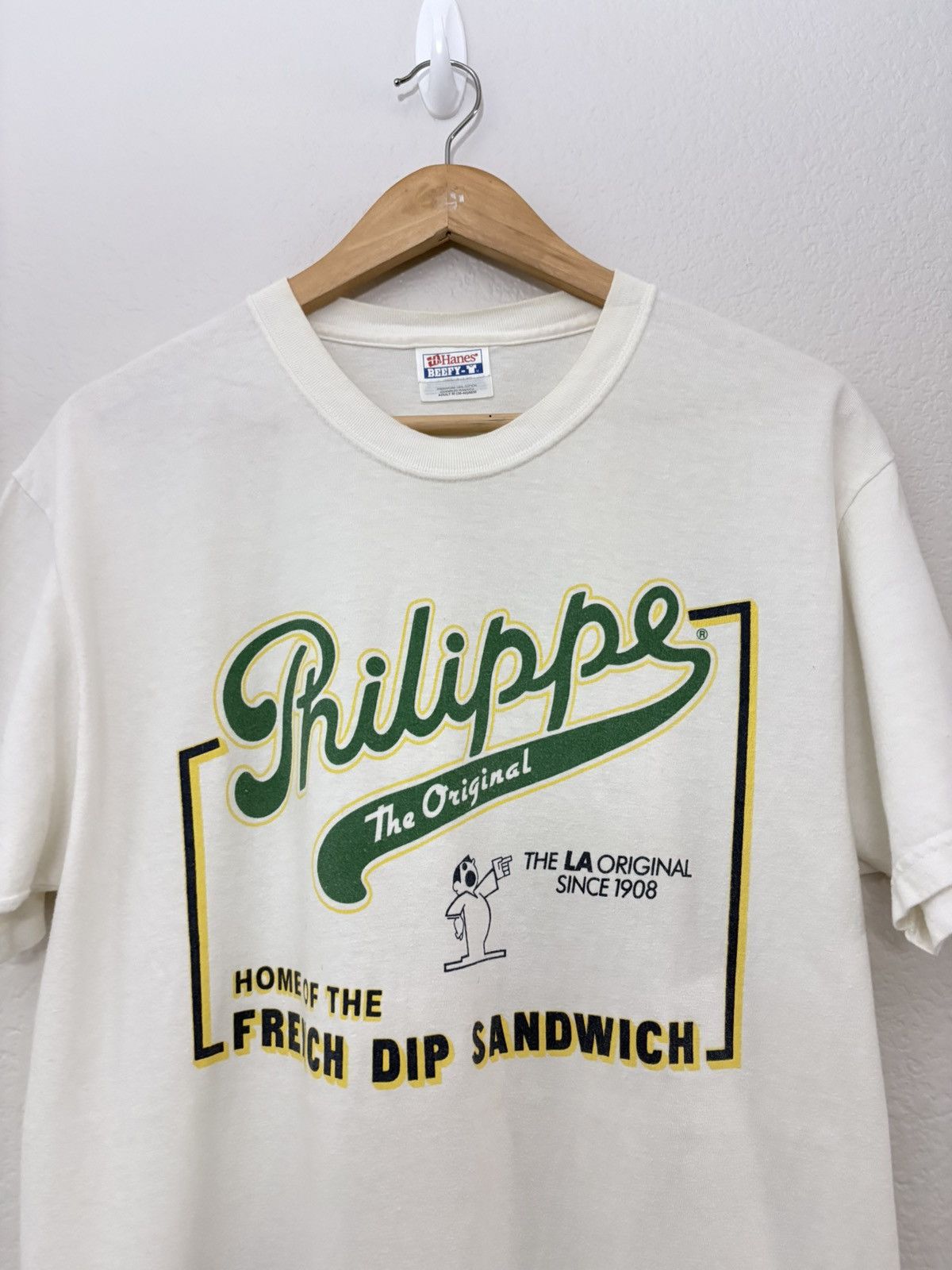 Vintage 90’s Philippe Los Angeles French Dip Sandwhich Vintage Tee Size US M / EU 48-50 / 2 - 2 Thumbnail