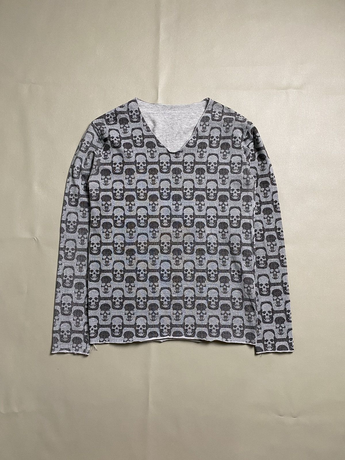 Beauty Beast × If Six Was Nine × Japanese Brand Lucien Pellat Finet Skull Gothic Longsleeve Size US S / EU 44-46 / 1 - 1 Thumbnail