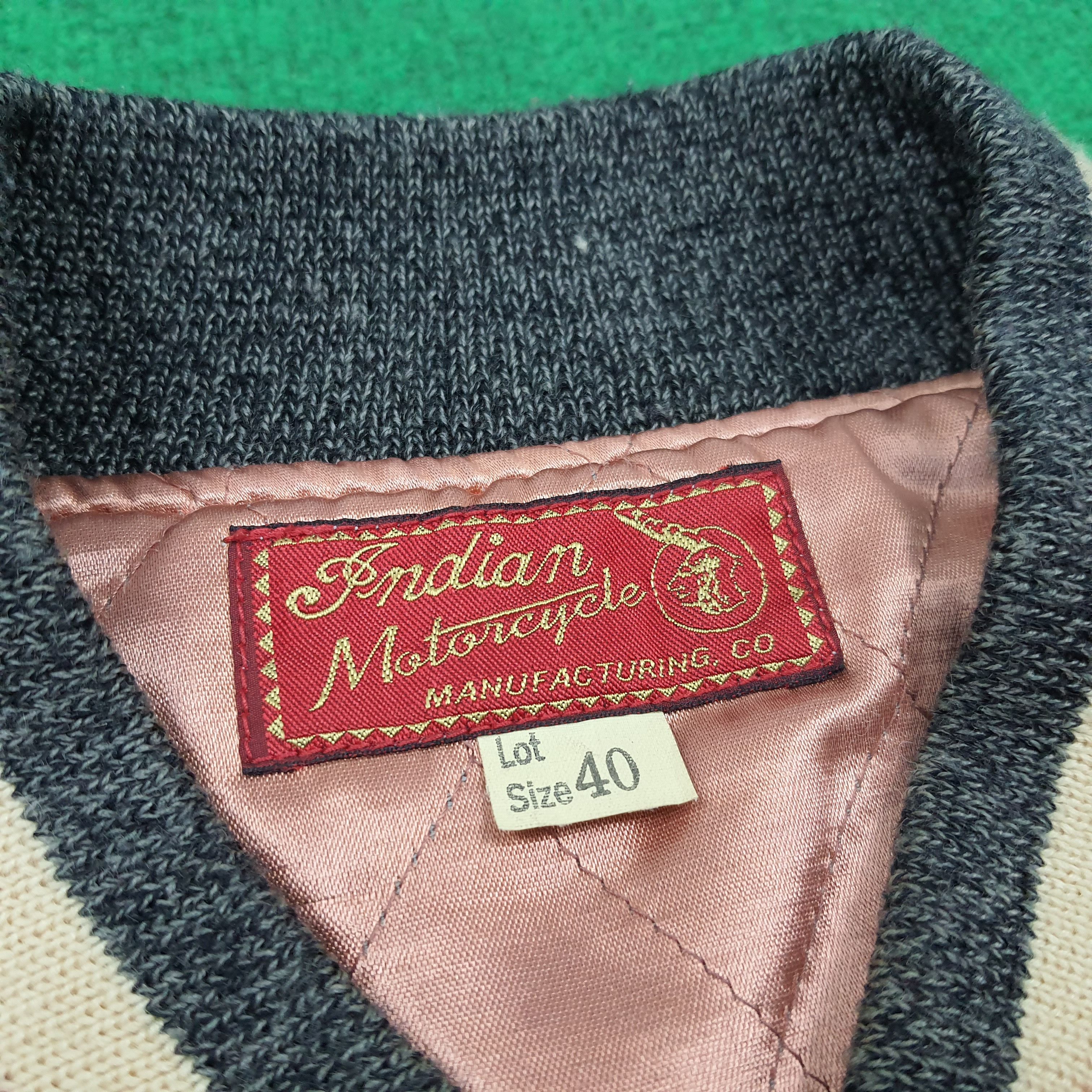 Indian Motorcycle × Vintage Vintage Indian Motors Springfield Varsity Jacket Size US M / EU 48-50 / 2 - 5 Thumbnail