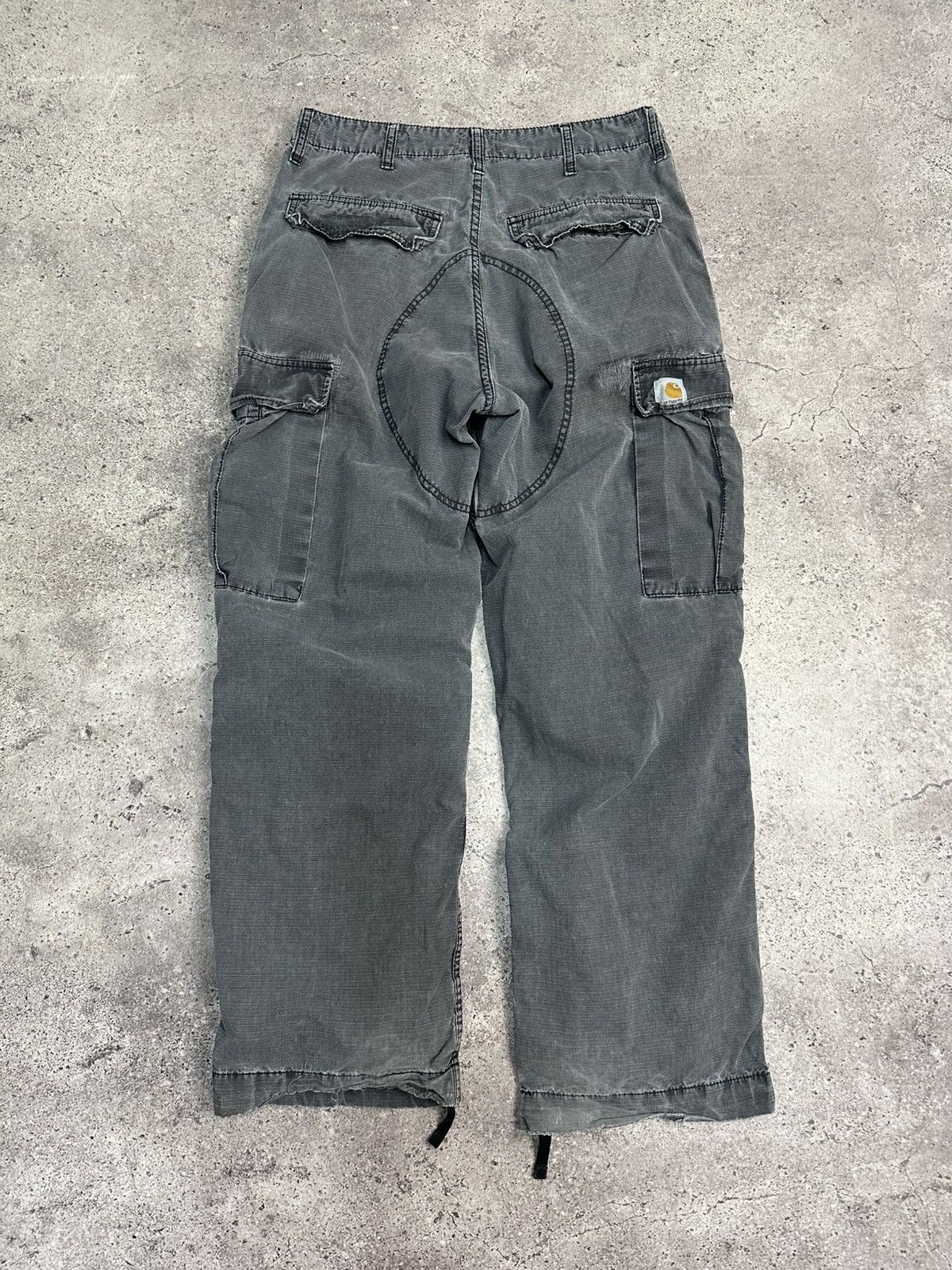 Carhartt Vintage Carhartt Cargo Pants Distressed Y2K Faded Gray Size US 30 / EU 46 - 18 Thumbnail