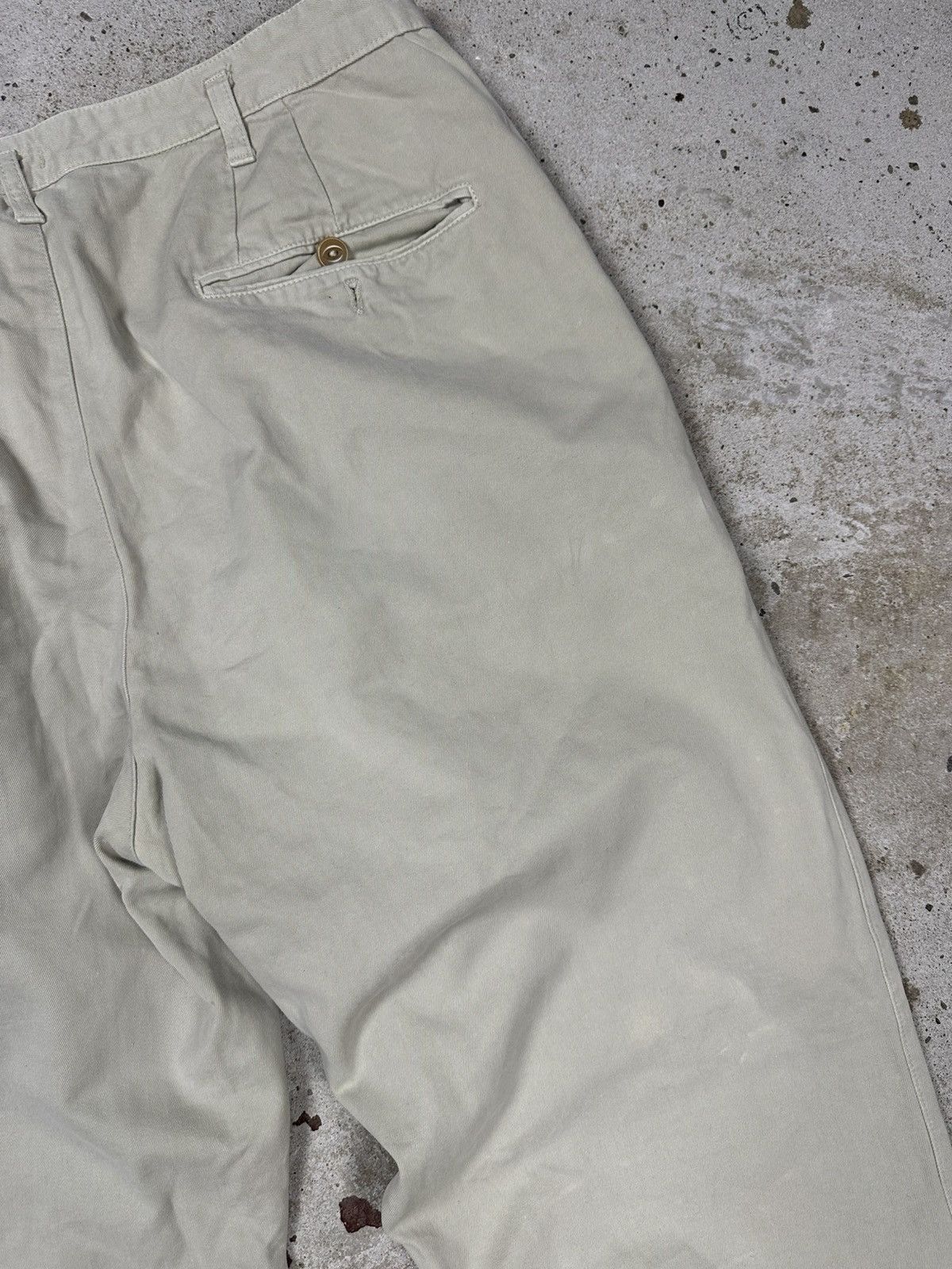 Boneville Vintage 90s Boneville Massimo Osti Wide Pleated Baggy Chino Size US 31 - 18 Thumbnail