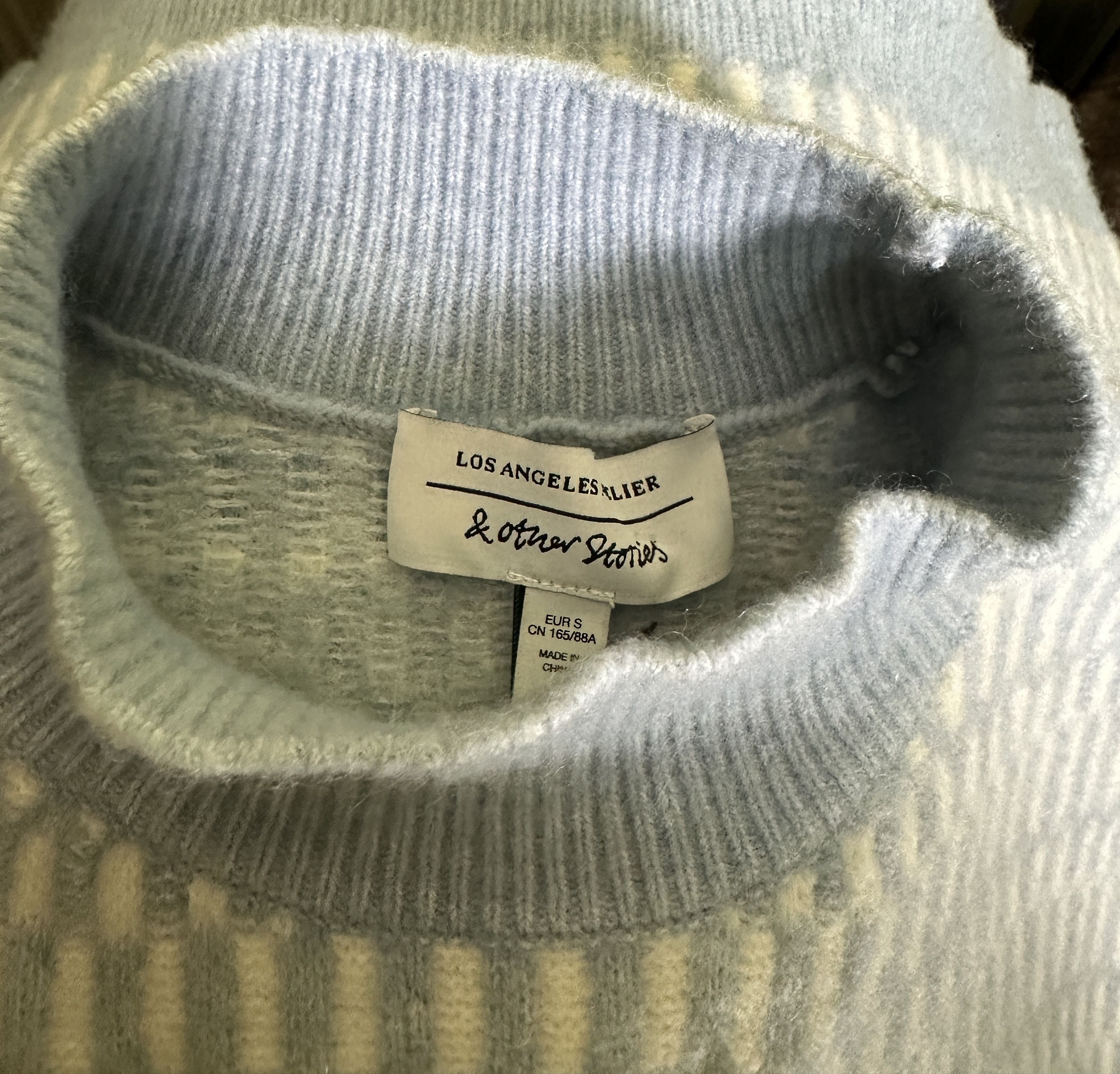 & Other Stories Alpaca wool blue vest jumper Size S / US 4 / IT 40 - 4 Thumbnail
