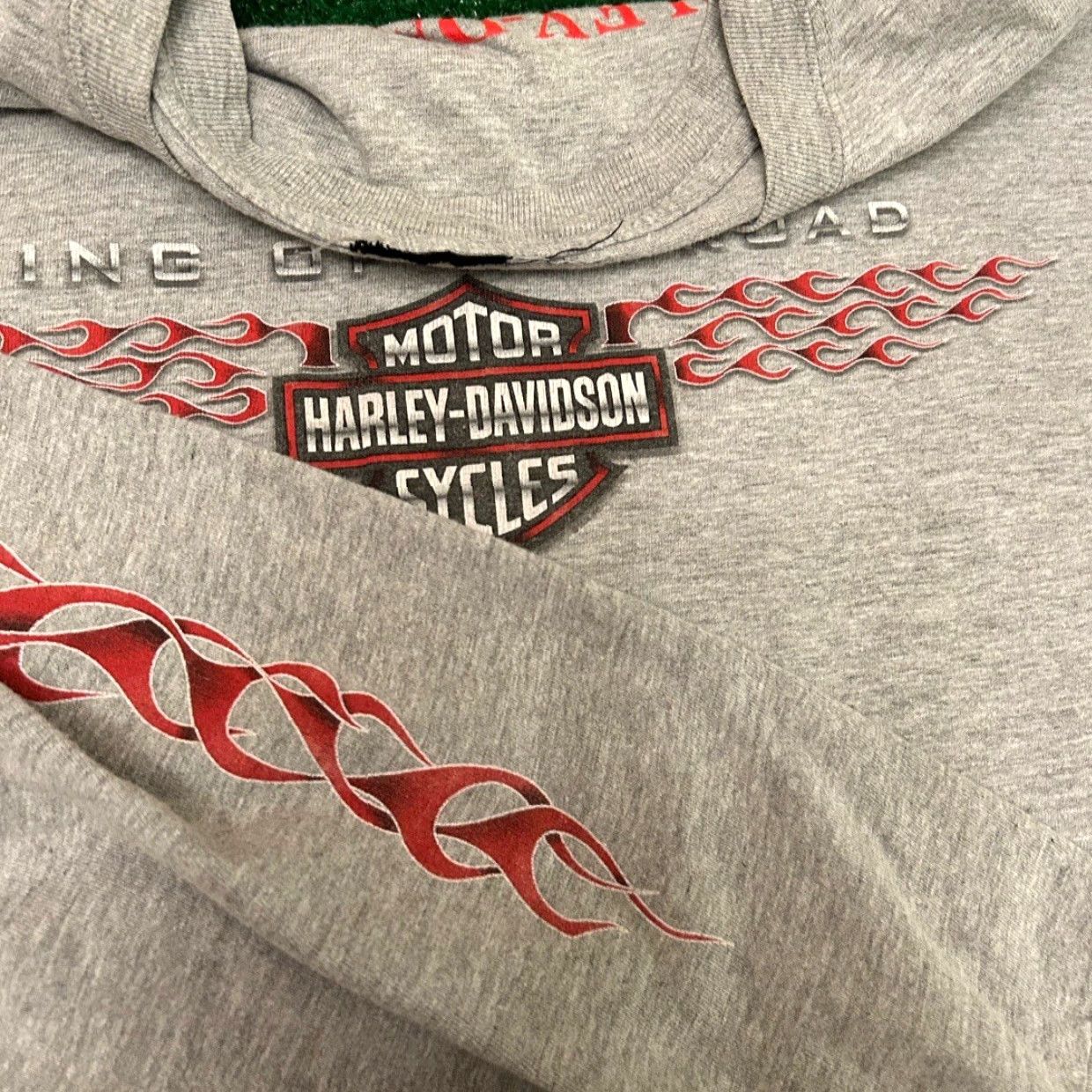Harley Davidson VINTAGE Harley-Davidson Long Sleeve Shirt XL Gray 90s Y2K Maryland Mens Shirt Size US XL / EU 56 / 4 - 3 Thumbnail