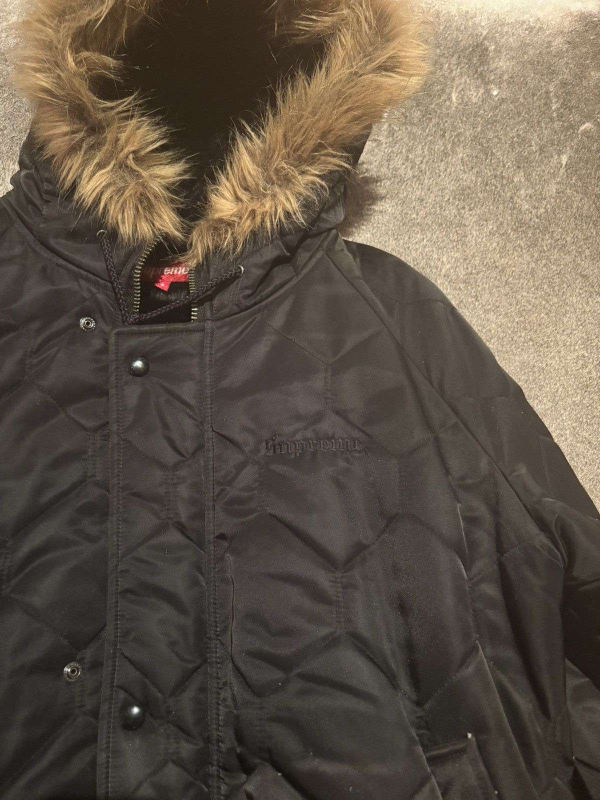 Supreme Quilted Flight Satin Parka Supreme Flight Satin B-9 Parka