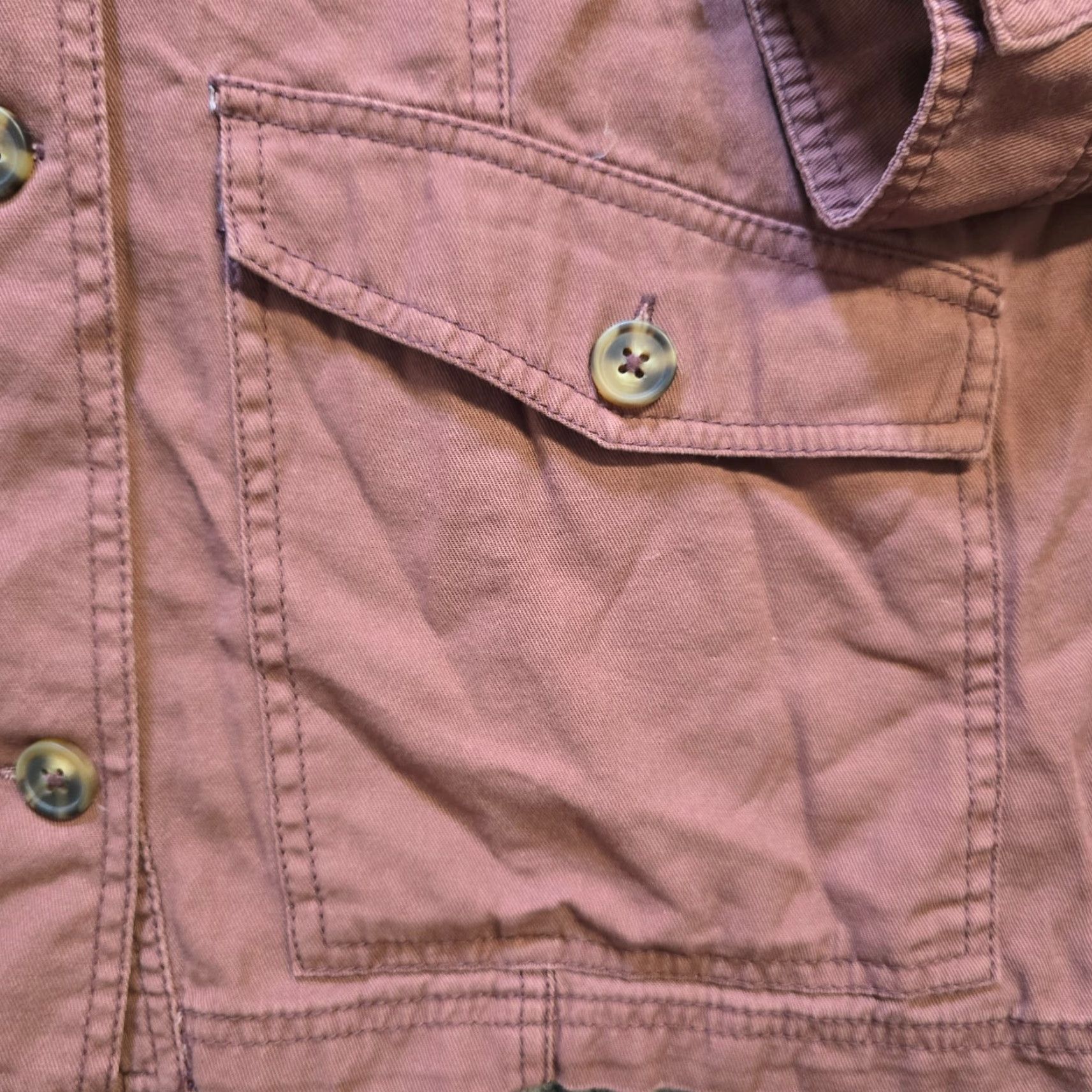 Vintage Maurices Jacket Womens 2XL Brown Orange Military Quilted Casual Capsule Jacket Size XXL / US 16-18 / IT 52-54 - 6 Thumbnail