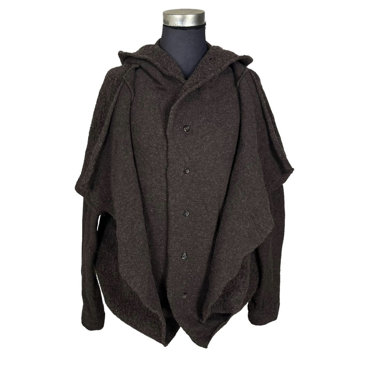 Y's Yohji Yamamoto Y’s Asymmetric Cloak Coat Jacket Woman Coat Size L / US 10 / IT 46 - 8 Thumbnail