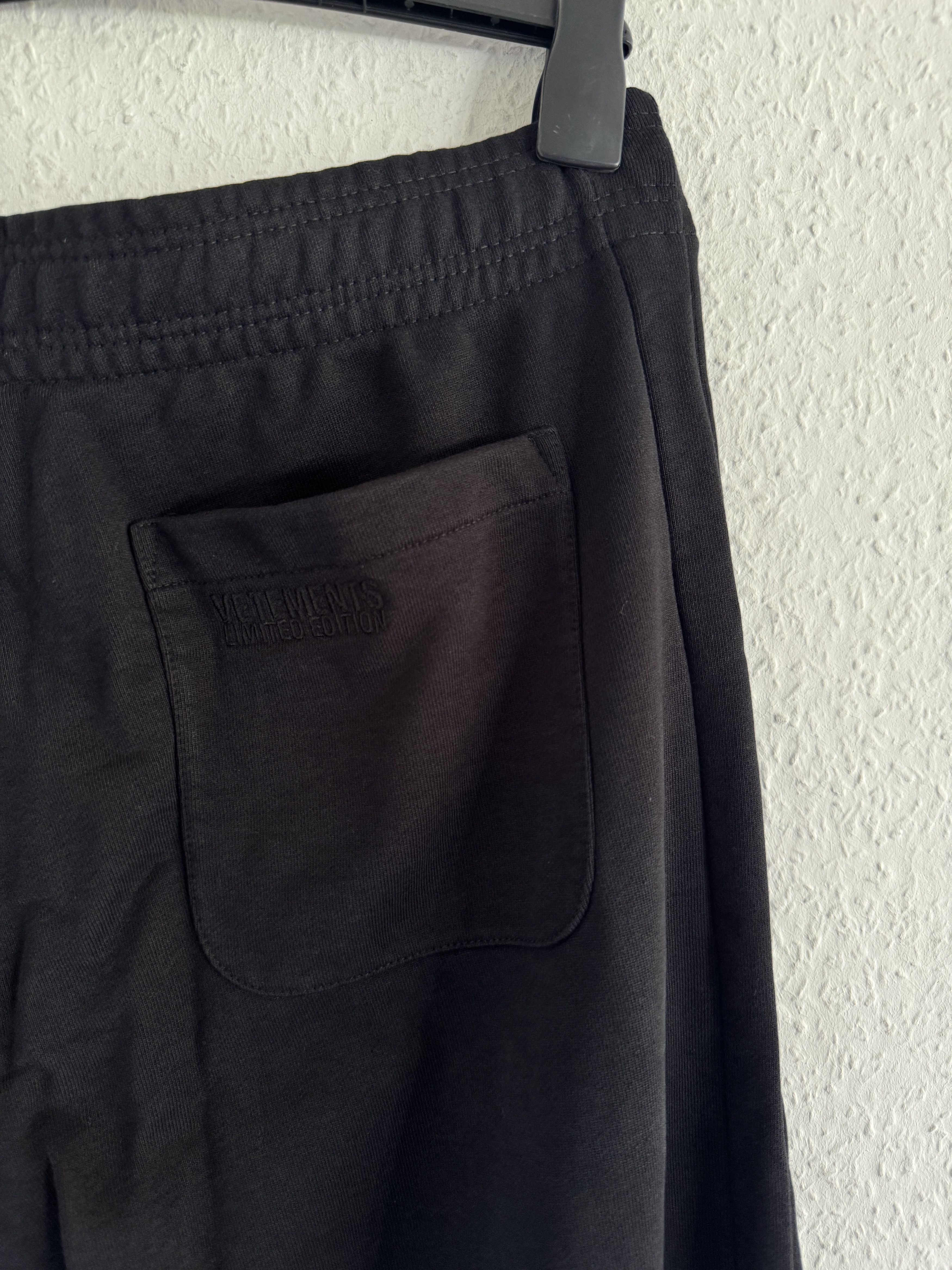 Vetements Wide Leg Panelled Cotton Blend Jersey Sweatpants Size US 32 / EU 48 - 12 Thumbnail