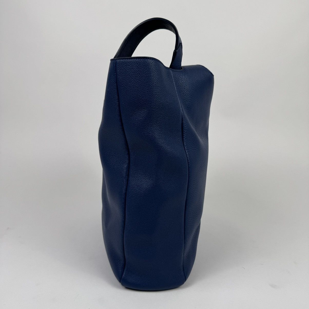 Prada Prada Blue Triangle Logo Nappa Leather Large Tote Bag Size ONE SIZE - 6 Thumbnail