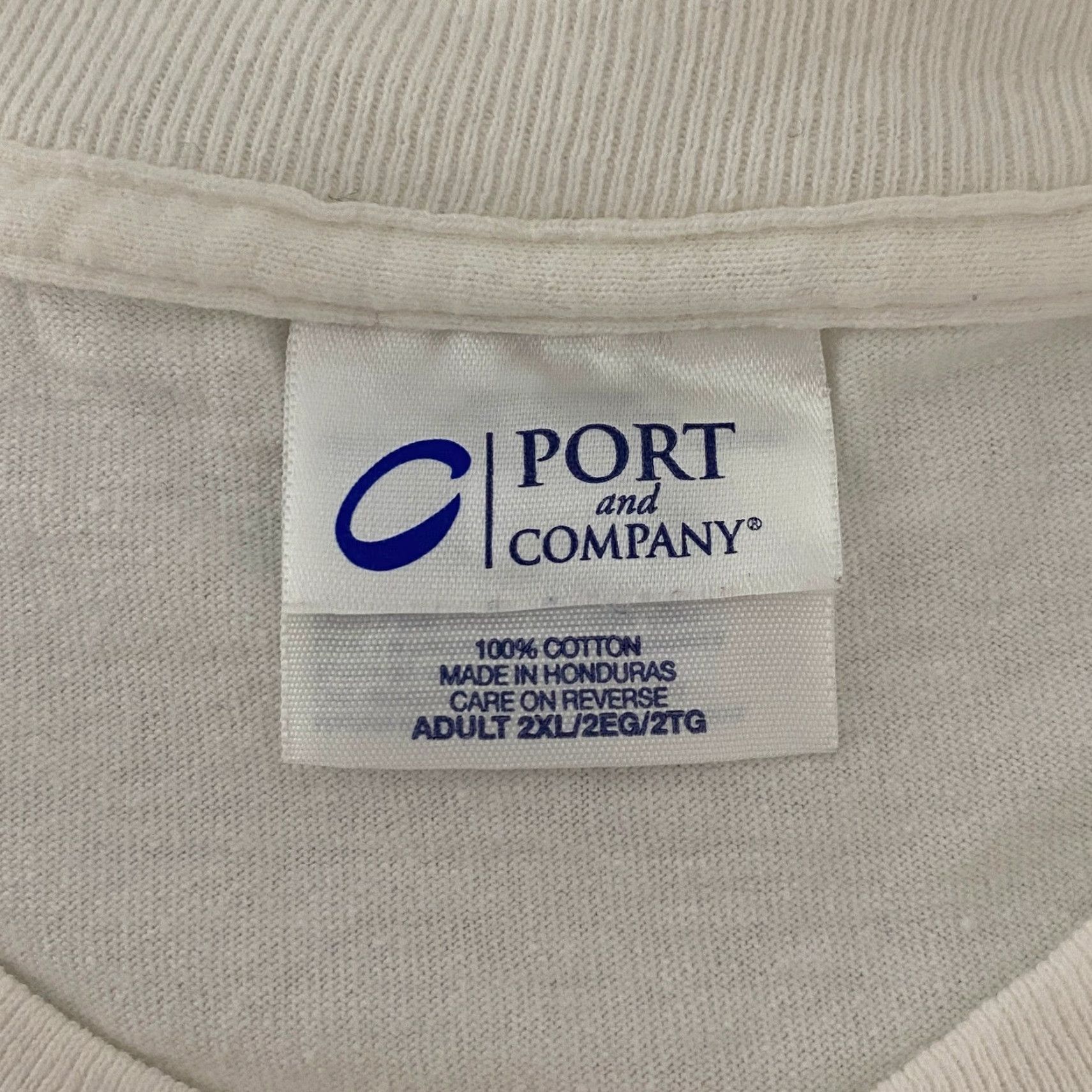 Port & Company Eric Wells Motorsports T-Shirt Hazard Kentucky Short Sleeve 2XL White Cotton Men Size US XXL / EU 58 / 5 - 5 Thumbnail
