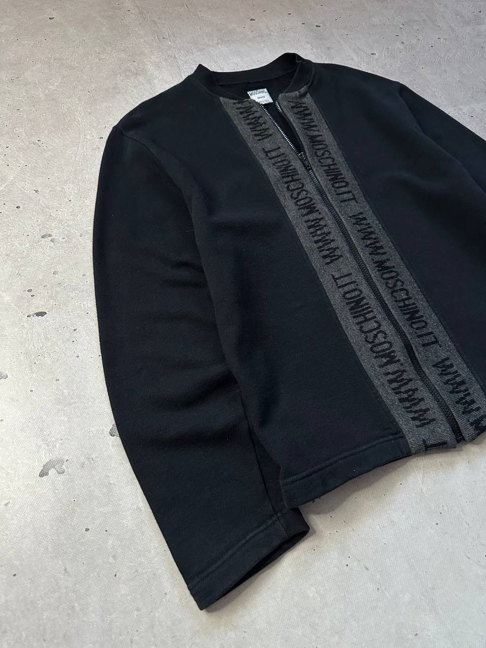 Moschino Moschino Jeans Black Wool Zip Sweatshirt Made in Italy Y2K Size US M / EU 48-50 / 2 - 6 Thumbnail