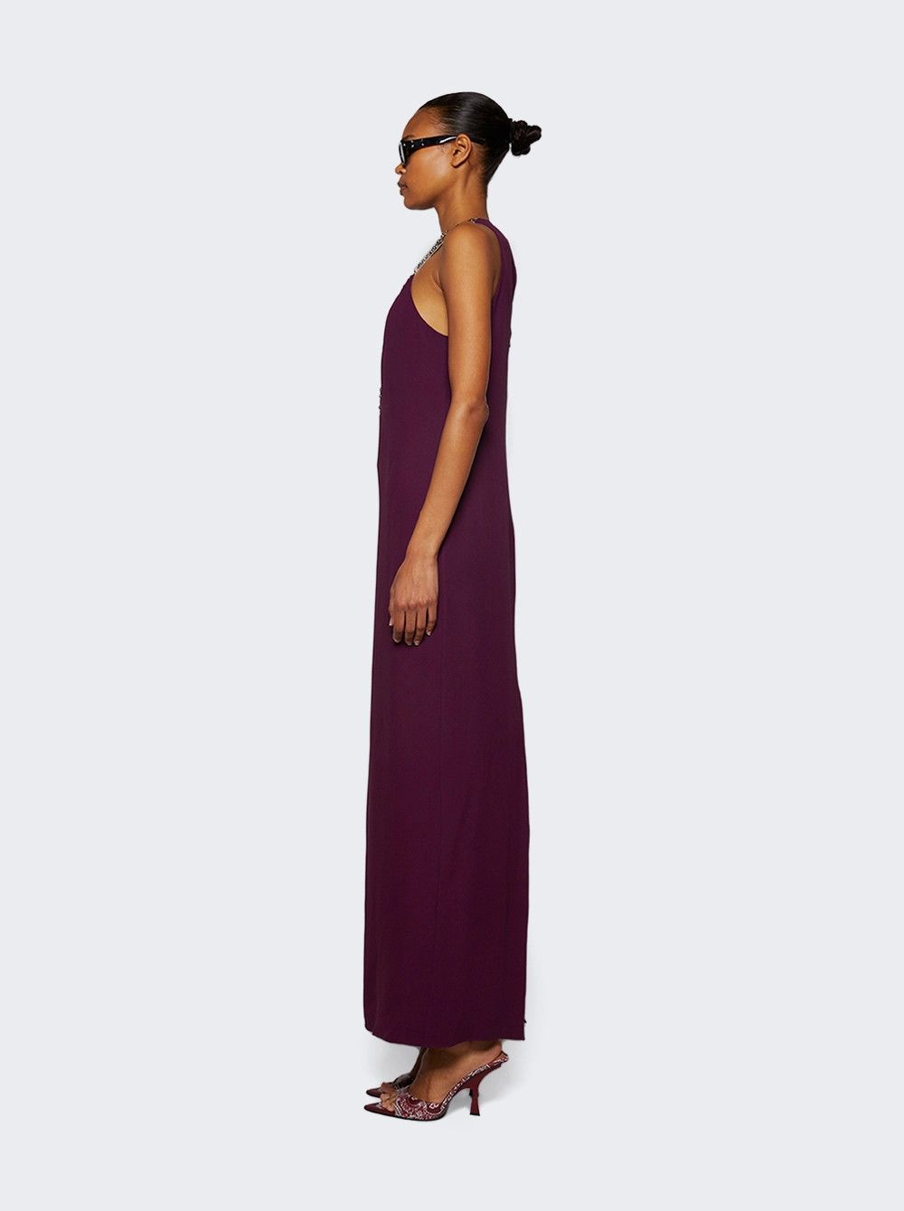 The Attico o1mle0526 Cady Dress in Burgundy Size S / US 4 / IT 40 - 4 Thumbnail