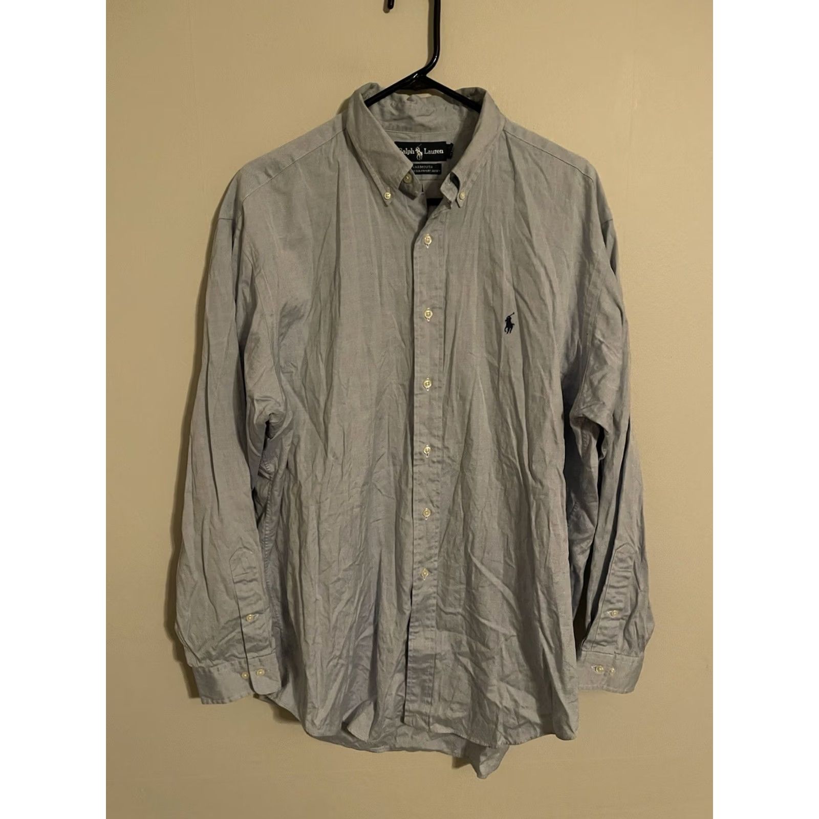 Polo Ralph Lauren Polo Ralph Lauren Button Up Dress Shirt Men's Yarmouth Light Blue Collared 16.5 34/35 Size 46R - 3 Thumbnail