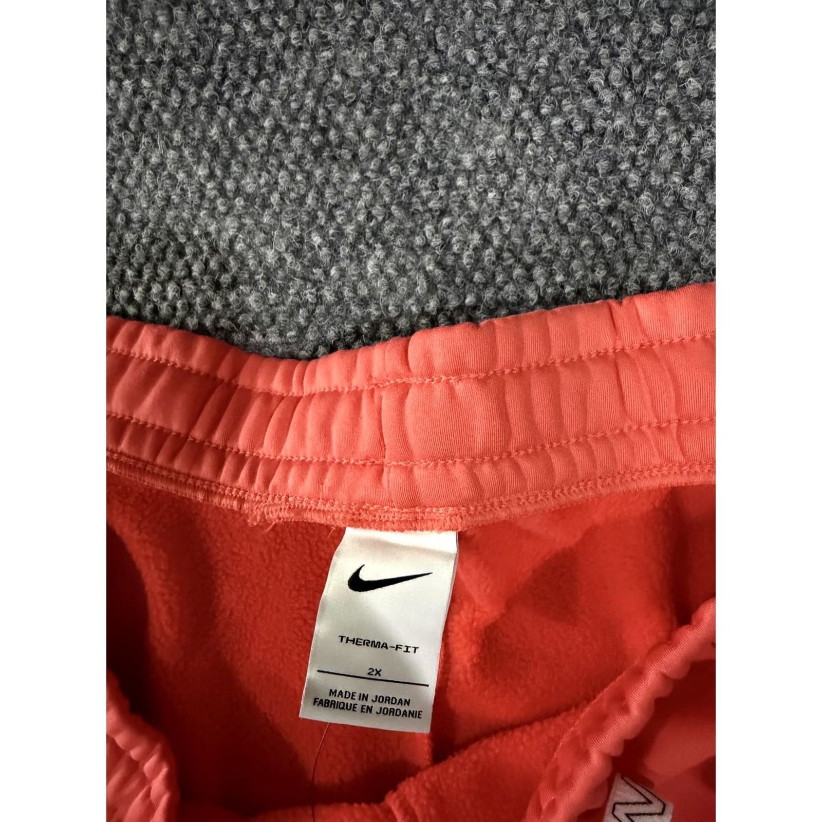 Nike Nike Therma-FIT Pants Womens 2X Orange Fleece Lined Track Joggers Athletic Pants Size 40" / US 18 - 5 Thumbnail