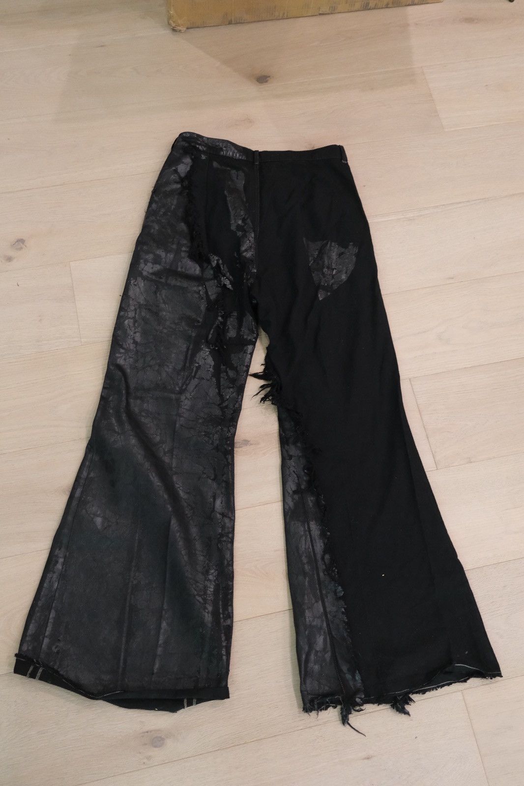 Rick Owens Rick Owens fw25 Joris Cut-Out Lacquered Pants (Size 31) Size US 31 - 2 Thumbnail