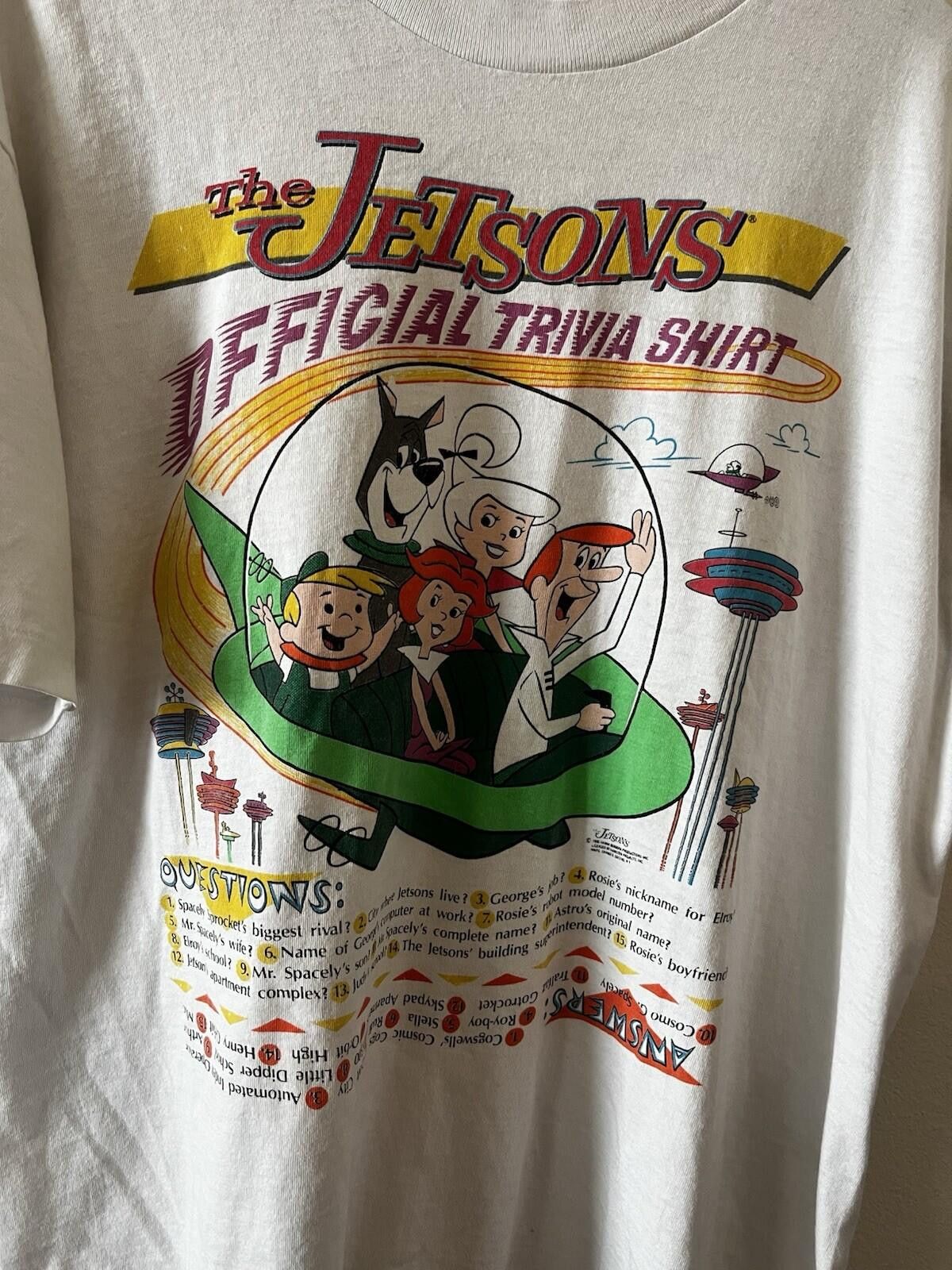 Changes Vintage The Jetsons Official Trivia Graphic T-Shirt White Size US L / EU 52-54 / 3 - 2 Thumbnail