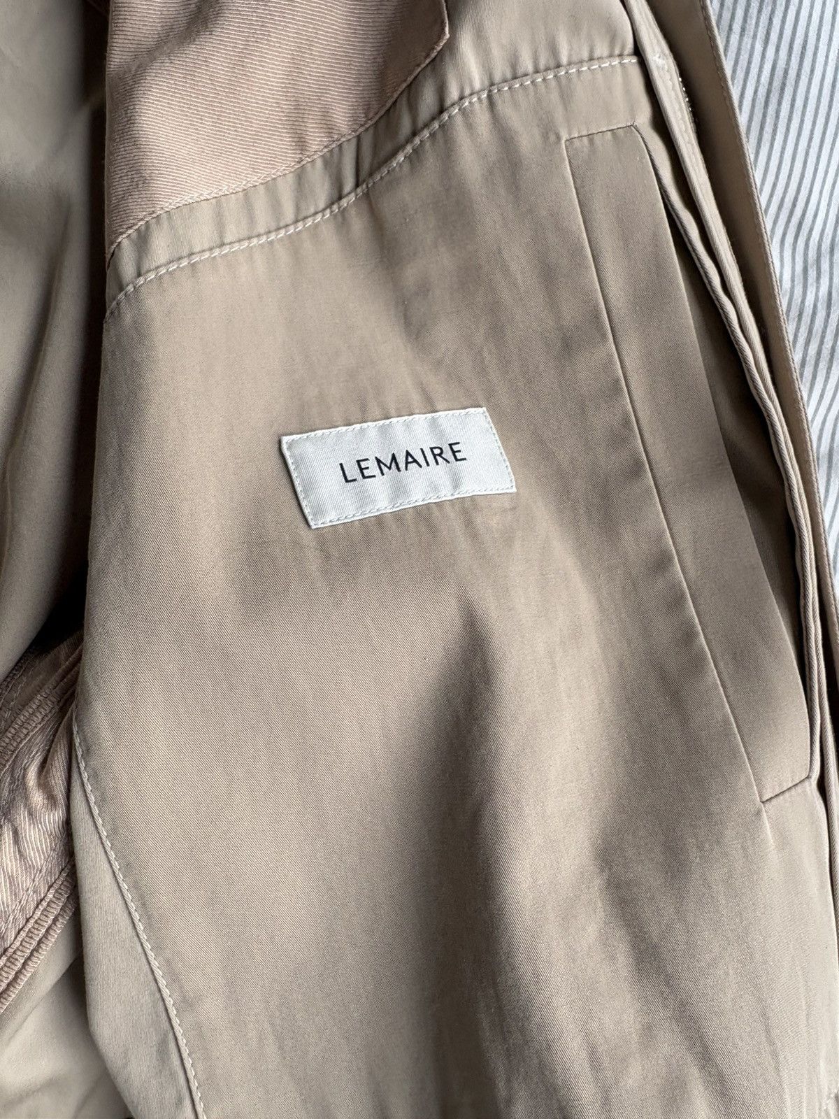 Lemaire Lemaire Beige Cotton Drawstring Jacket Size 34 Size US M / EU 48-50 / 2 - 7 Thumbnail