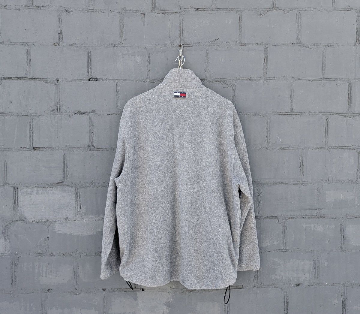 Tommy Hilfiger Tommy Hlfiger Big Flag Logo Fleece Jacket Boxy Fit Vintage Size US L / EU 52-54 / 3 - 2 Thumbnail
