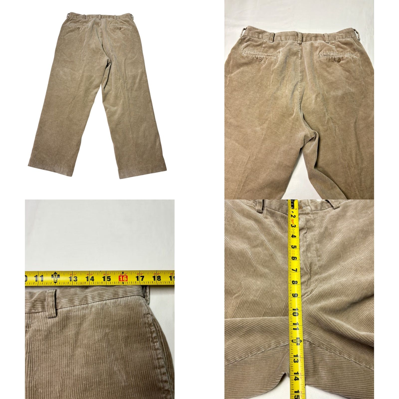 Polo Ralph Lauren VINTAGE Polo Sport Ralph Lauren Corduroy Pants Tan Straight Fit Mens 34x30 Beige Khakis Casual Vintage Mens Pants Size US S / EU 44-46 / 1 - 8 Thumbnail