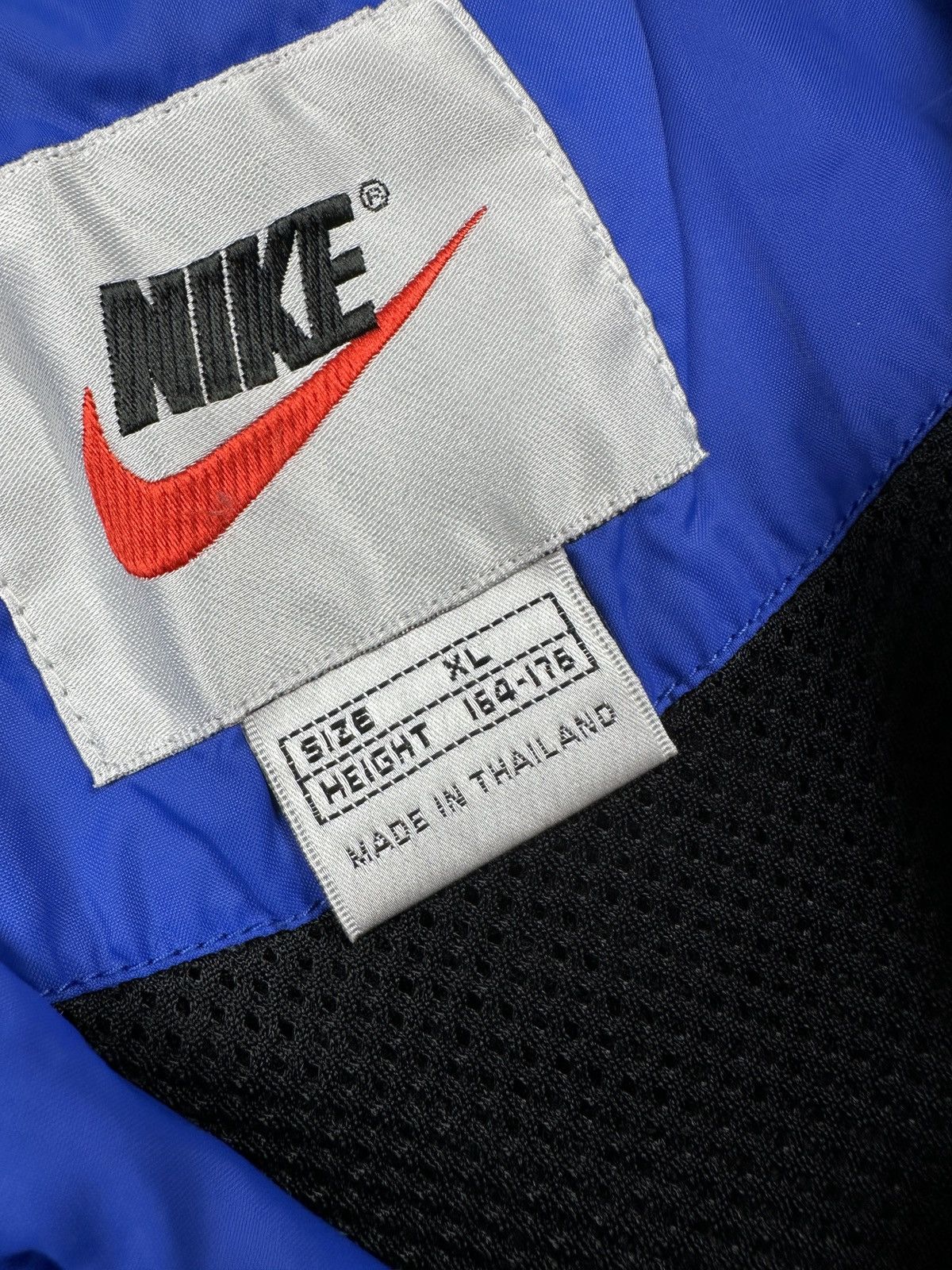 Nike Vintage 90s Nike Blue Black Windbreaker Jacket Rare 80s y2k Size US M / EU 48-50 / 2 - 9 Thumbnail