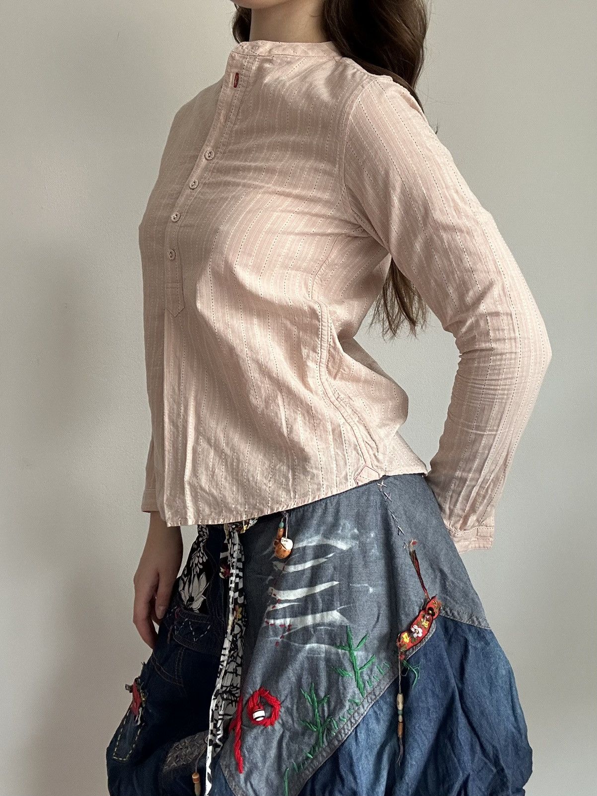 Uniqlo Ines de la Fressange x Uniqlo Cotton Blouse Size XS / US 0-2 / IT 36-38 - 2 Thumbnail