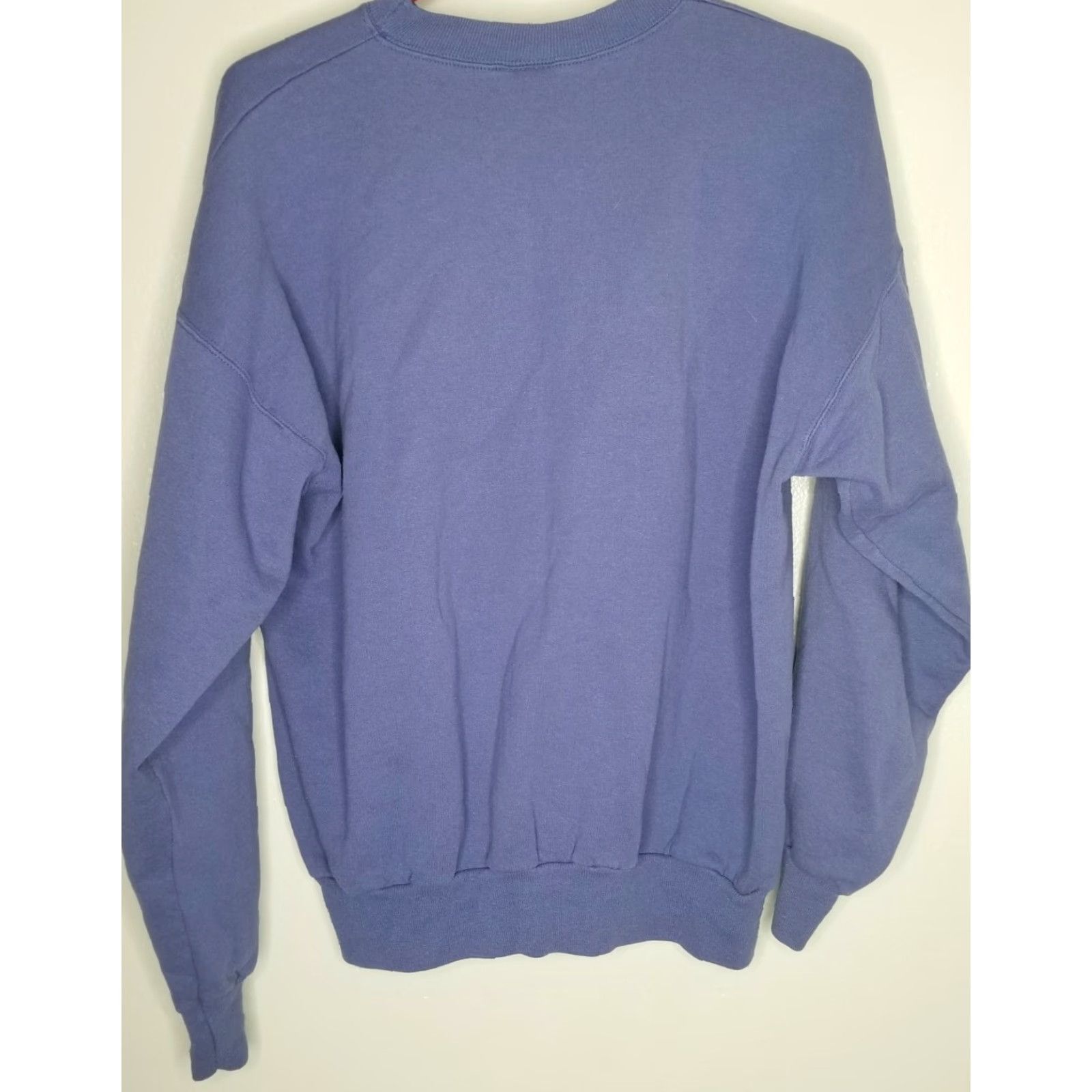 Hanes VINTAGE Hanes Sweatshirt Shirt Women L Purple Butterflies Birds Floral Print 80s 90s USA Crew Neck Pullover Size L / US 10 / IT 46 - 3 Thumbnail
