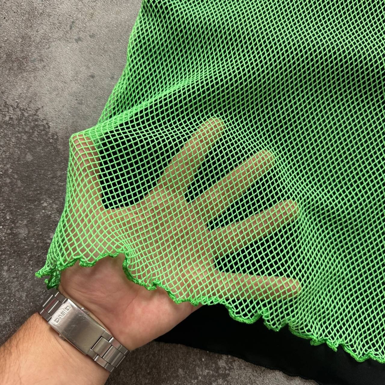 Hysteric Glamour Y2K Rave Amazing Acid Green Mesh Double Tank Top Size S / US 4 / IT 40 - 2 Thumbnail