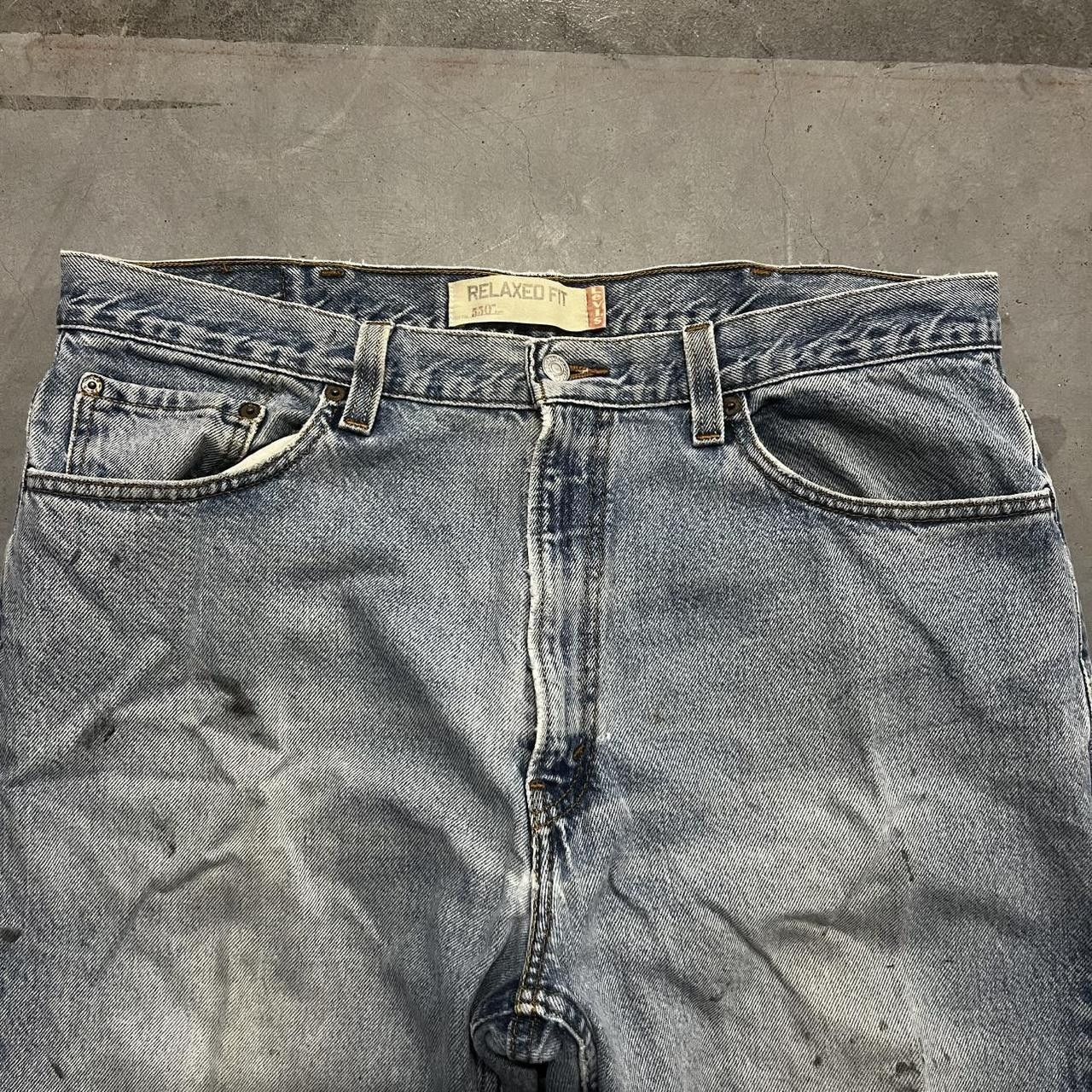 Levi's Vintage Y2K/2000s Baggy Skater Style Levis Light Wash Ripped Denim Jeans! Size US 38 / EU 54 - 4 Thumbnail