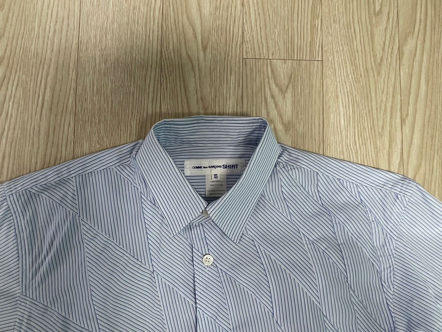 Comme des Garcons SHIRT COMME des GARCONS SHIRT Twisted Stripe Shirt AD2015 Size US M / EU 48-50 / 2 - 2 Thumbnail