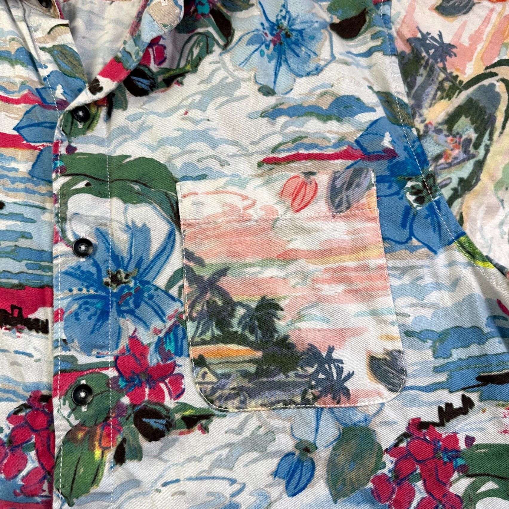 Tommy Bahama Tommy Bahama Shirt Mens Medium Hibiscus Floral All Over Print Tencel Size US M / EU 48-50 / 2 - 4 Thumbnail