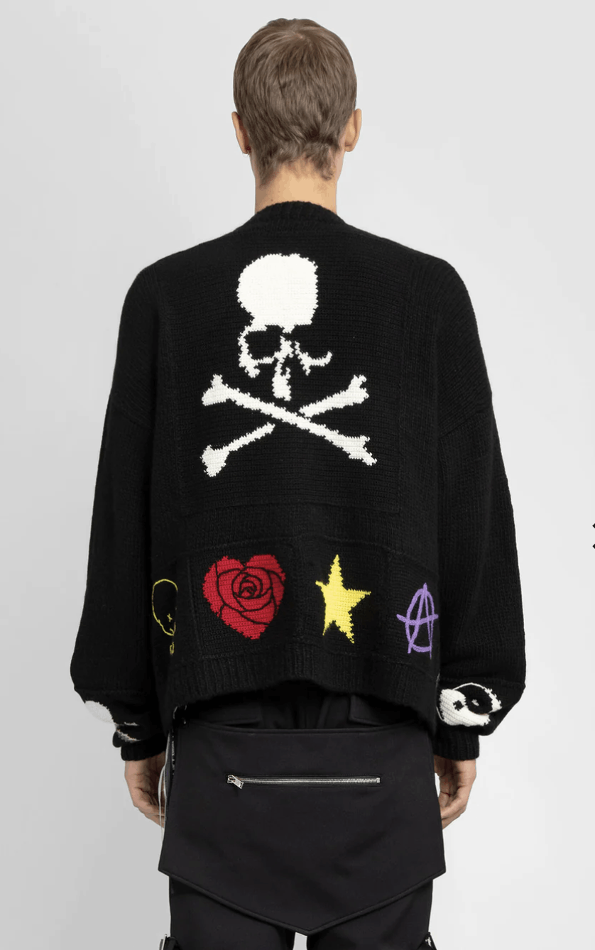 Mastermind Japan Mastermind Japan - Cashmere Skull Cardigan Size US L / EU 52-54 / 3 - 3 Thumbnail
