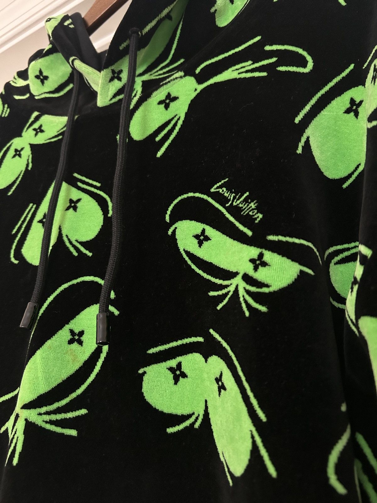 Louis Vuitton Louis vuitton eyes graphic jacquard hoodie black green Size US XXL / EU 58 / 5 - 2 Thumbnail