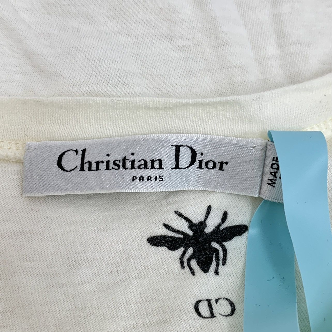 Dior Dior White Logo Letter Print Cotton T-Shirt Size S / US 4 / IT 40 - 6 Thumbnail
