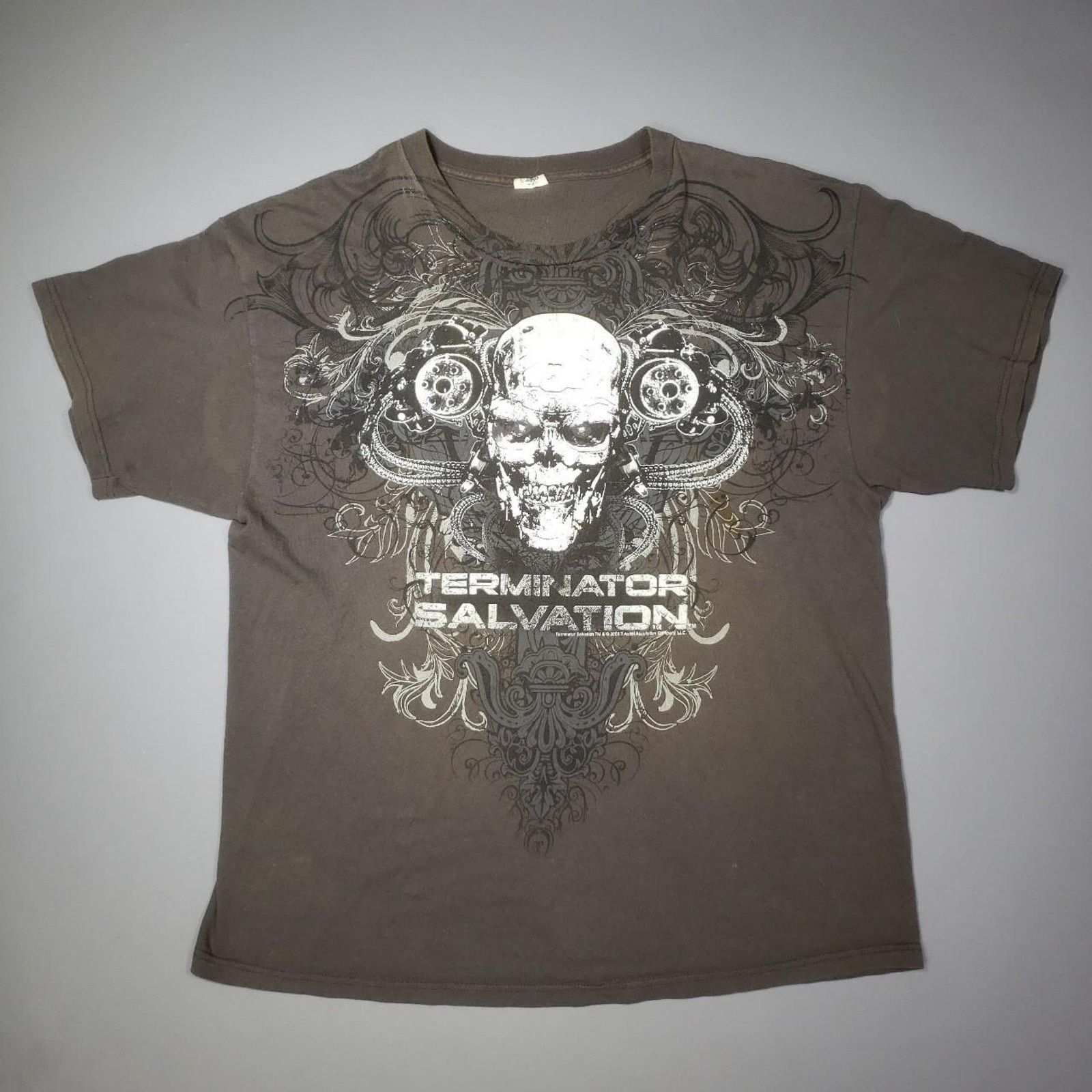 Vintage Terminator Salvation Shirt 2000s Movie Promo T Grunge Skull Size US L / EU 52-54 / 3 - 1 Thumbnail