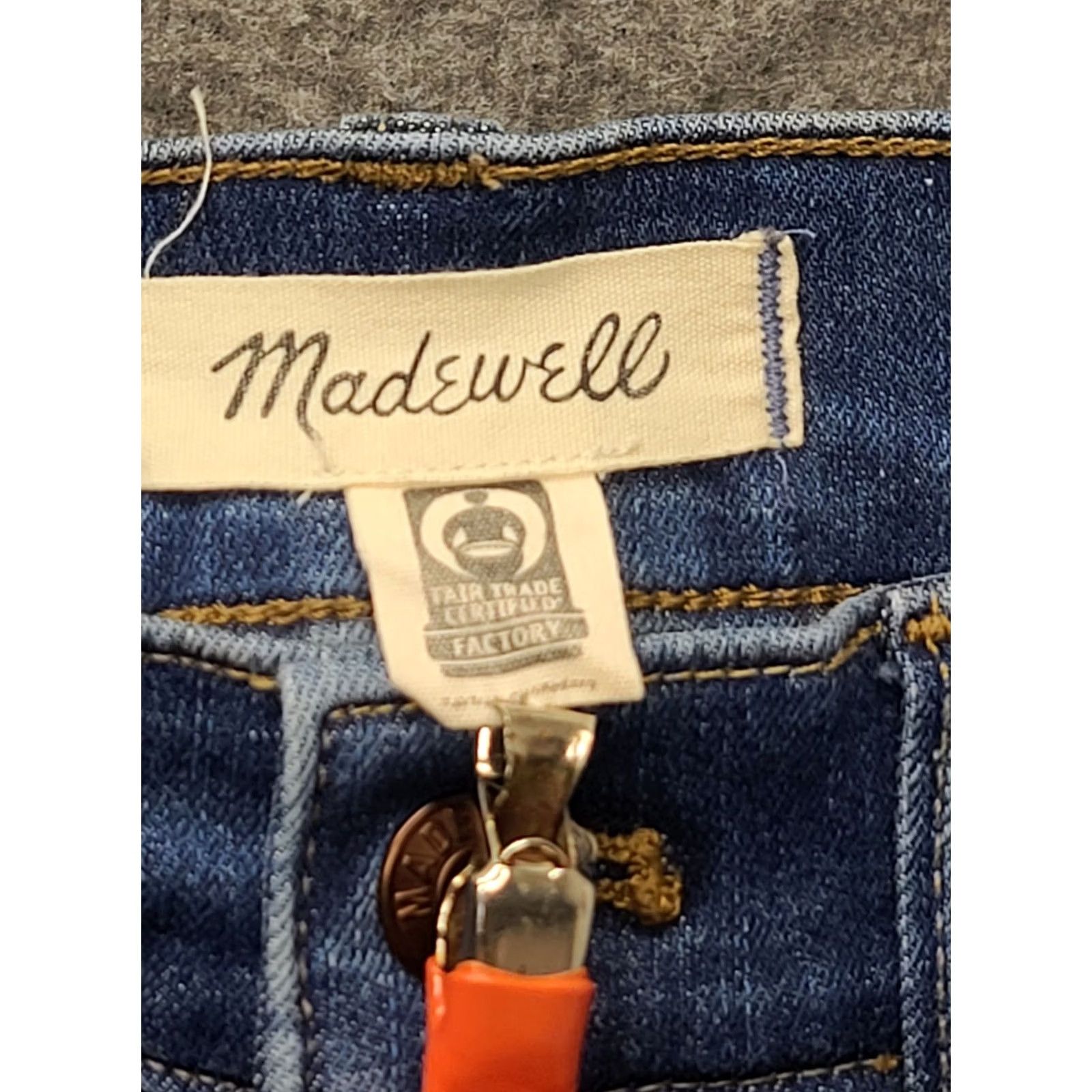 Madewell Madewell Jeans Women’s Size 27 Slim Mid Rise Distressed Stretch 5-Pocket Denim Blue Jeans Women 30in Inseam Size 27" / US 4 / IT 40 - 2 Thumbnail