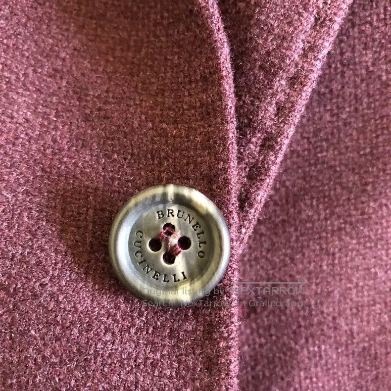 Brunello Cucinelli Brunello Cucinelli World's Finest Baby Cashmere Handmade T Size 50L - 2 Thumbnail
