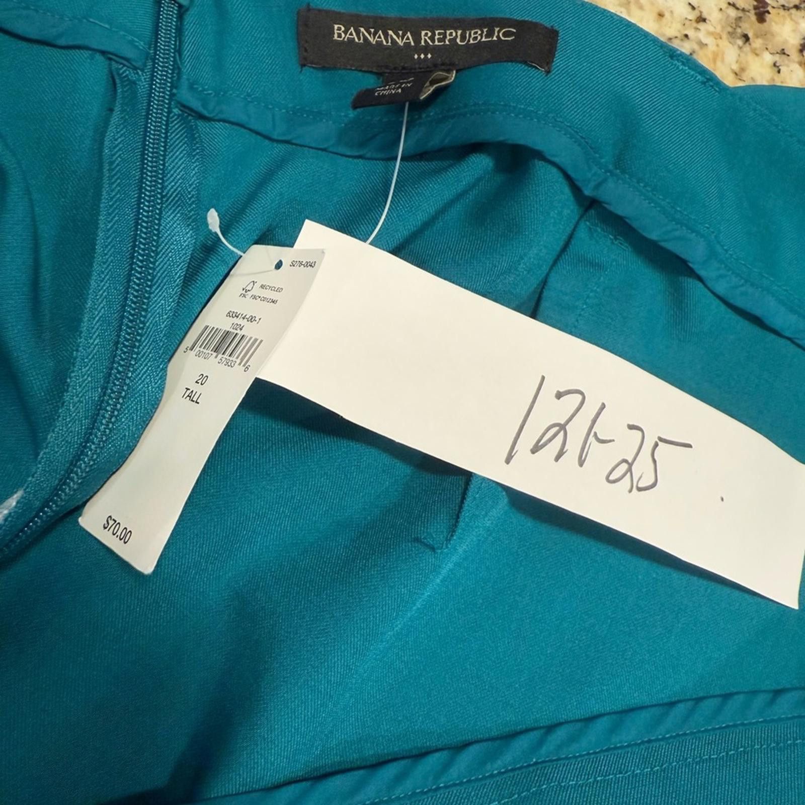 Other Banana Republic Factory teal midi skirt Plus size 20 Tall Size 30" / US 8 / IT 44 - 9 Thumbnail