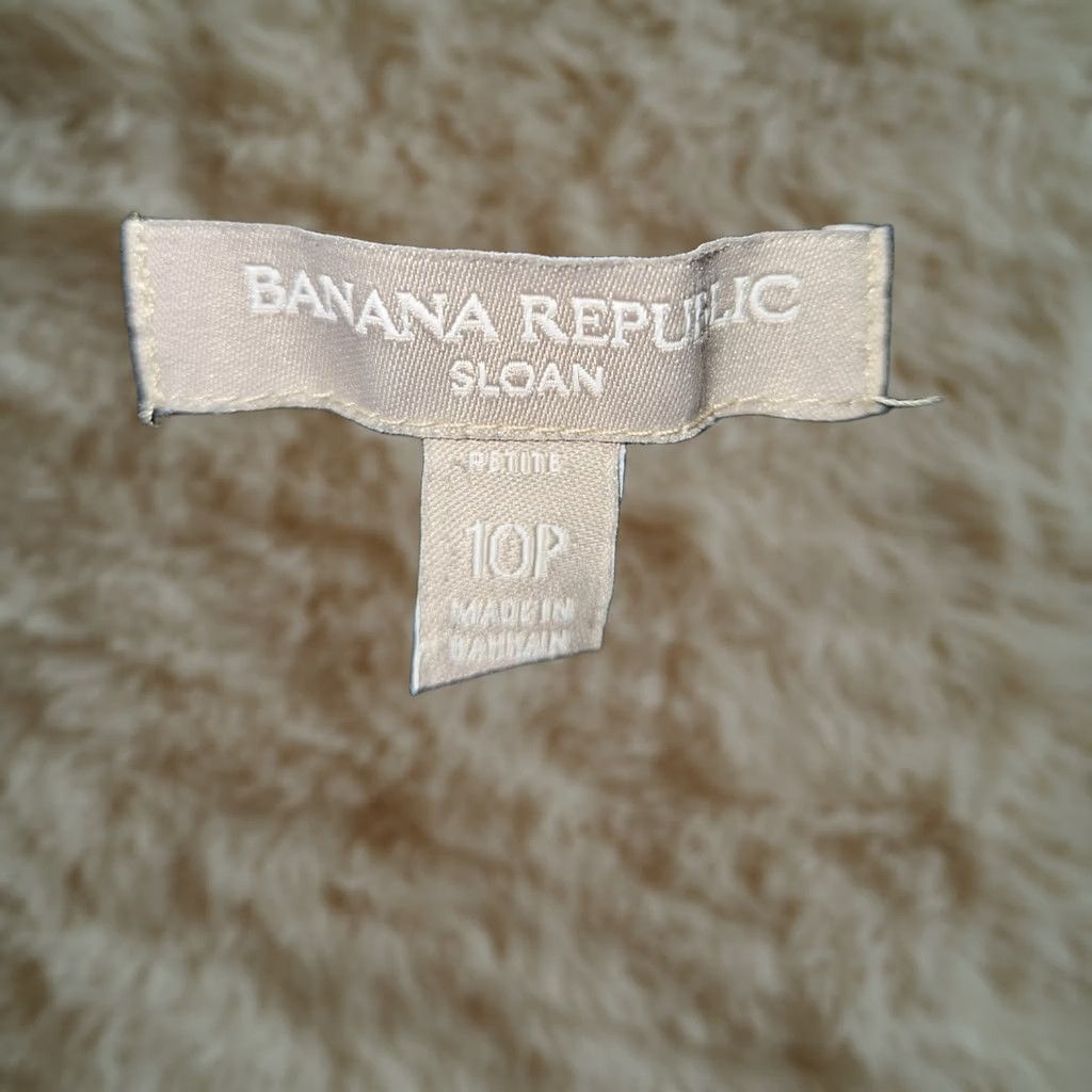 Banana Republic VINTAGE Banana Republic Sloan Capris Womens 10P Black Stretch Casual Preppy Capris Tapered 21.5in Inseam Womens Size ONE SIZE - 1 Thumbnail