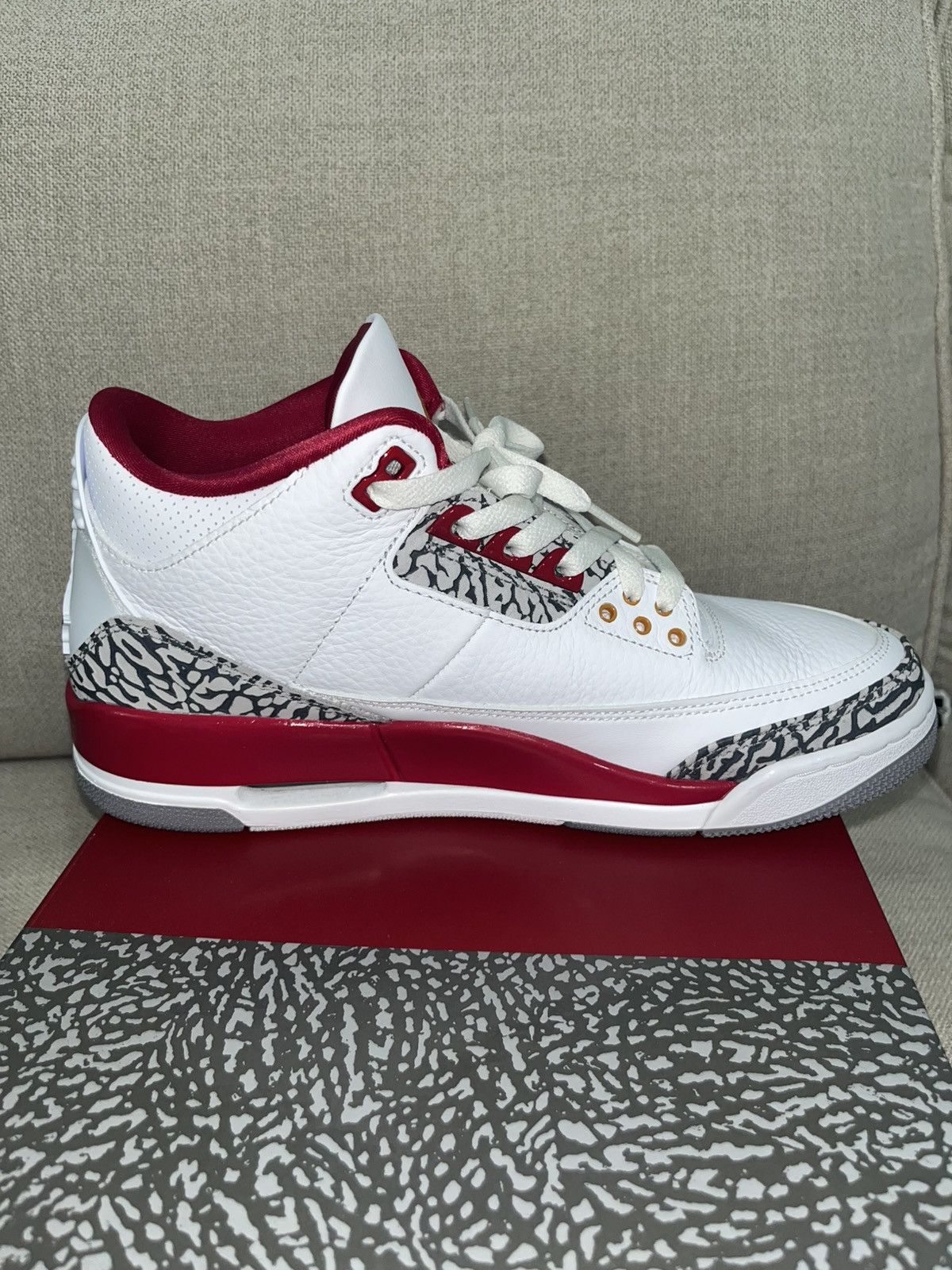 Jordan Brand × Nike JORDAN 3 [CARDINAL RED] Size US 9 / EU 42 - 2 Thumbnail