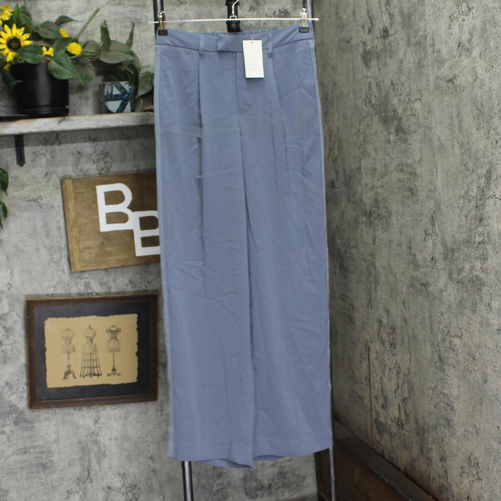 Designer Nwt A New Day Striped Straight Trousers Sterling Blue 4 Size 27" / US 4 / IT 40 - 1 Thumbnail